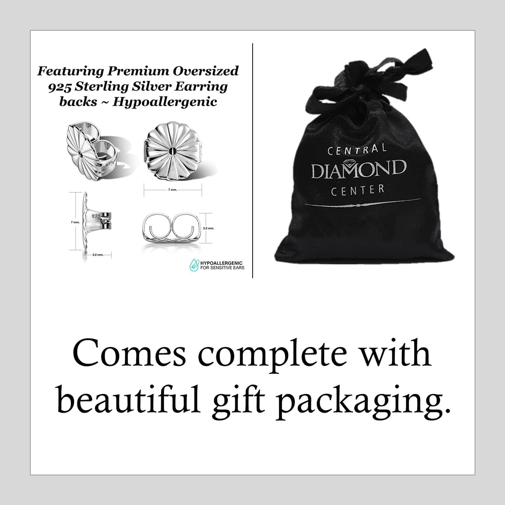 Central Diamond Center Chandelier Earrings - Sterling Silver Simulated Stone Dangle Earrings for Women | Perfect for Parties, Weddings & Evening Events