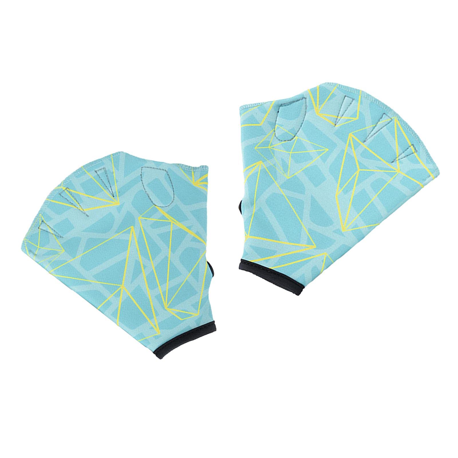 Newmind Swimming Resistance Gloves - Webbed Gloves for Water Aerobics, Aquatic Fitness & Swim Training - Green Size S - Perfect for Pool Workouts, Swim Training & Water Therapy Exercises