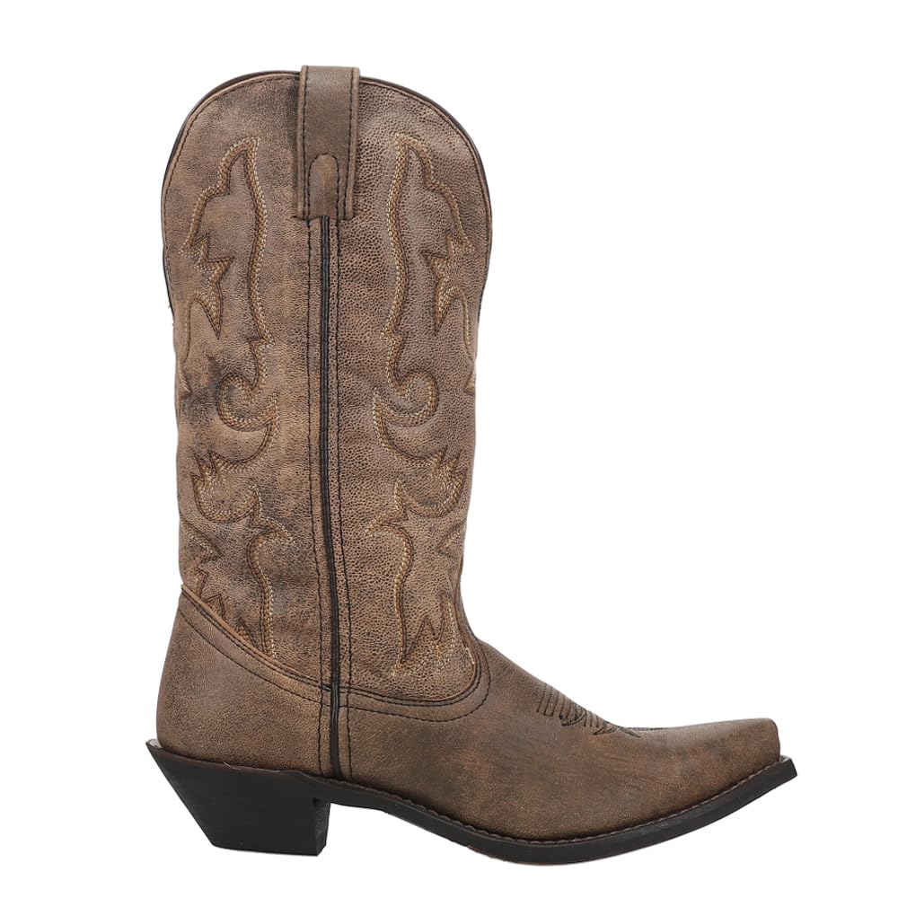 Laredo Women's Wide Calf Snip Toe Casual Boots - Mid Calf Low Heel (1-2