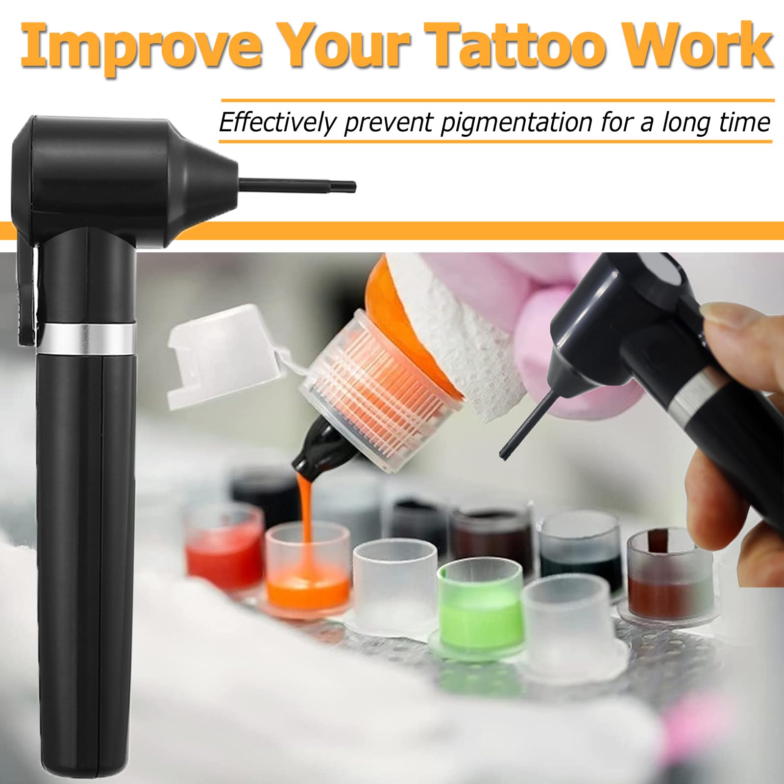 Professional Electric Tattoo Ink Mixer Machine - High-Speed Pigment Blender with 100 Mixing Sticks for Tattoo Artists & Permanent Makeup (Black) - Perfect for Tattoo Studios, Cosmetic Clinics & Home Use