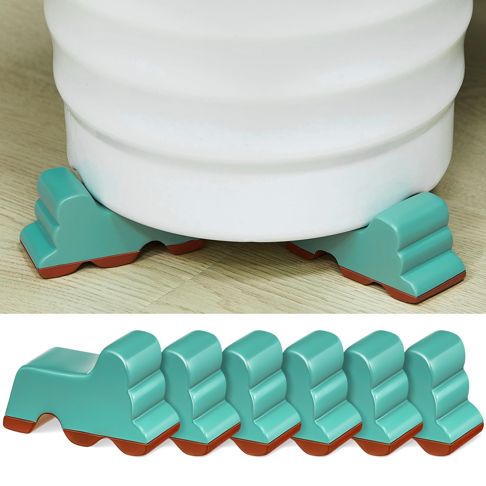 Kigeli 6-Piece Pot Feet - Handmade Frost-Proof Flower Pot Risers & Elevators (3