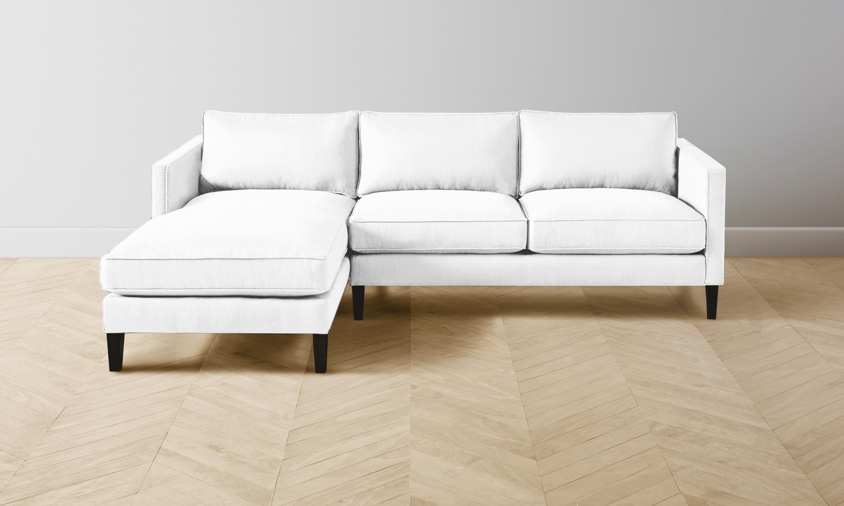 Premium Crosby Sectional Sofa - Performance Woven Chenille Fabric with Elegant Lace Trim - Perfect for Living Room, Lounge & Family Gatherings