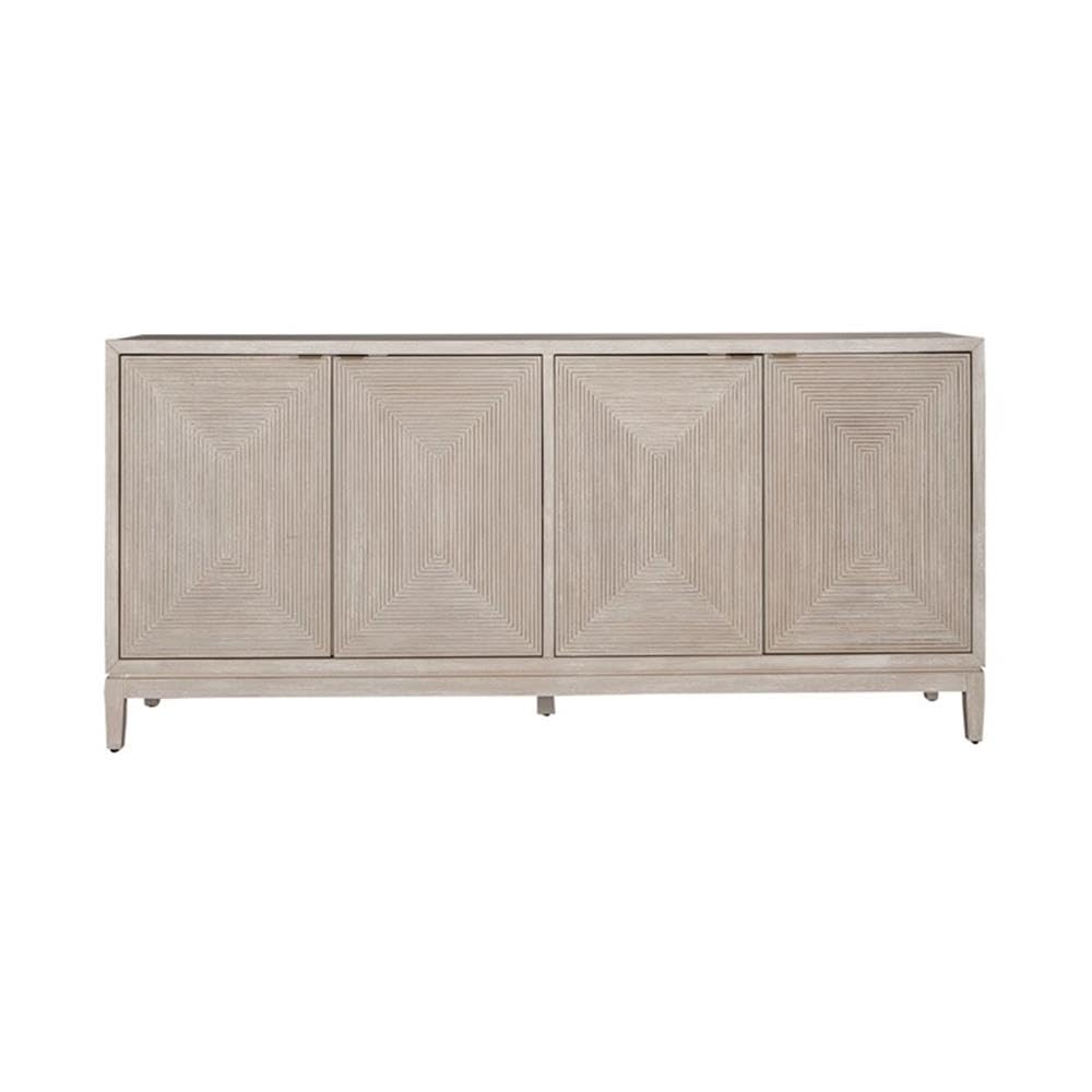 LIBERTY FURNITURE INDUSTRIES Kinsley 4-Door Accent Cabinet - Stylish Storage Solution for Living Room, Bedroom or Entryway