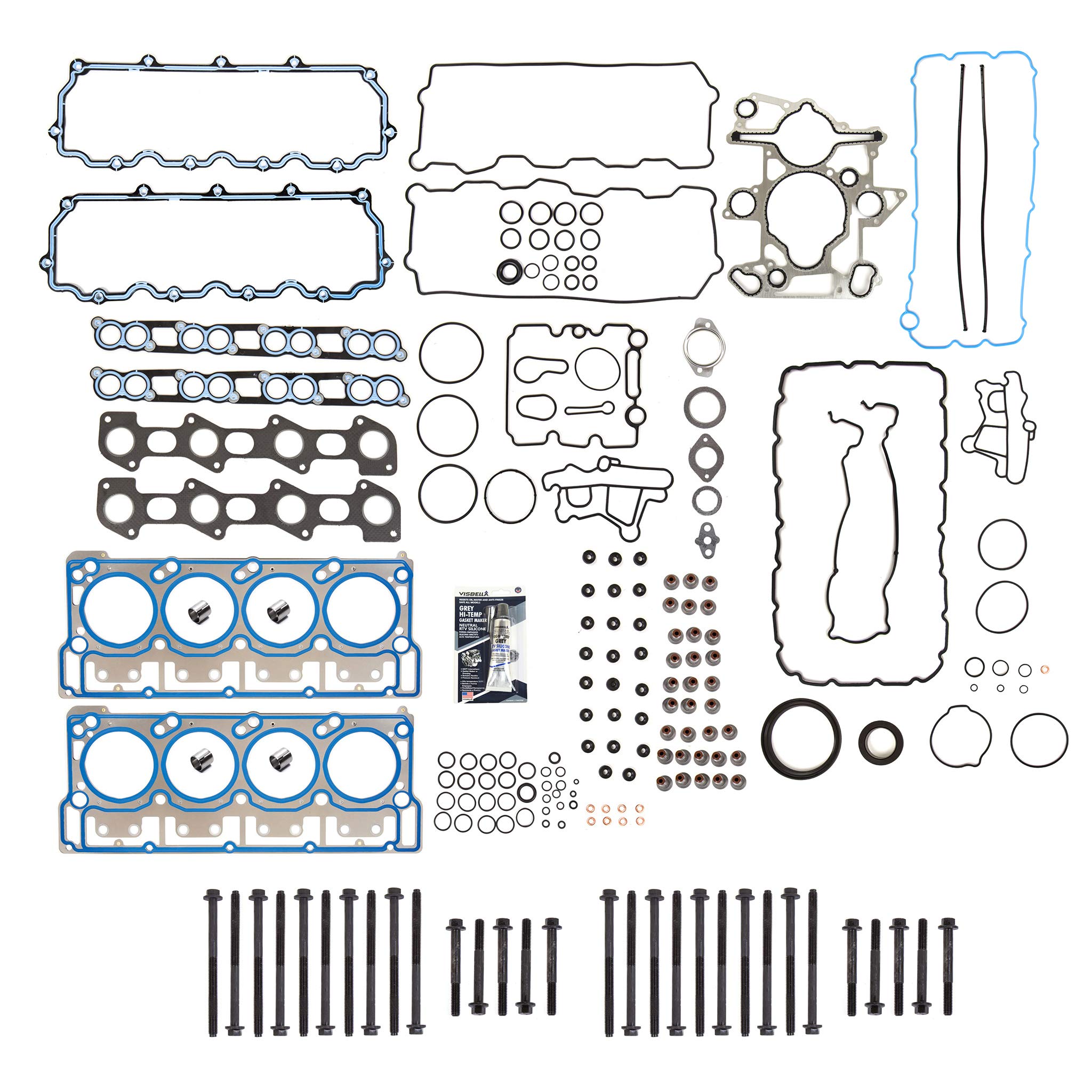 Ford 6.0L Diesel Turbo Full Gasket Set w/ 18mm Dowels - Engine Repair Kit