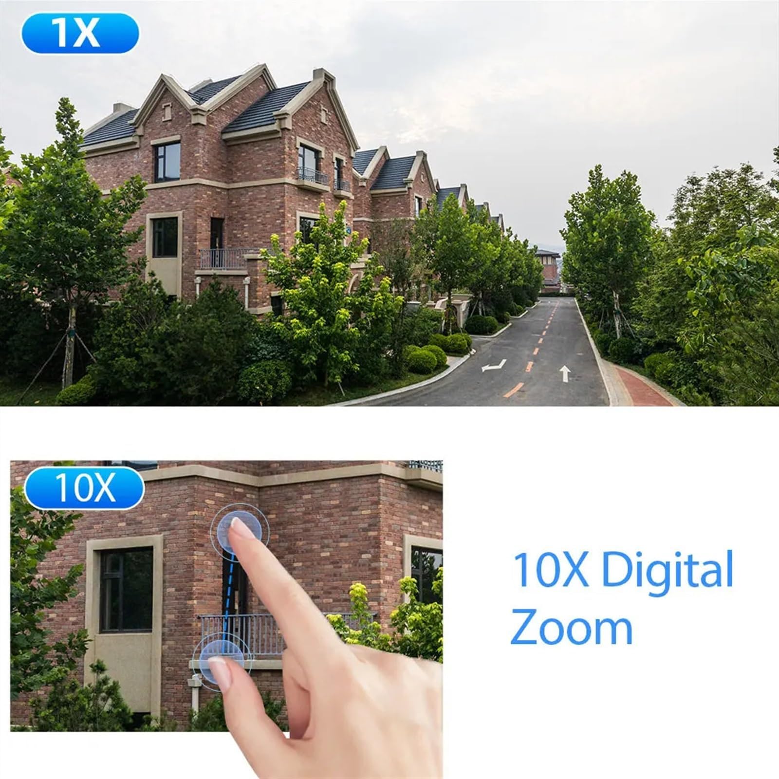 4K 8MP PTZ Outdoor Security Camera with Human Detection & 10X Zoom - Wireless IP CCTV Surveillance System for Home/Business (WiFi, No SD Card Included) - Ideal for 24/7 Property Monitoring, Motion Alerts & Night Vision Protection