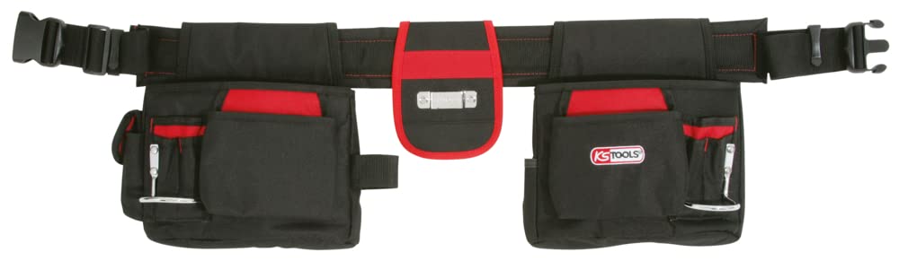 KS TOOLS Professional Tool Belt - Heavy Duty Work Belt for Carpenters, Electricians & Construction Workers - Durable & Adjustable for Comfort - Perfect for DIY Projects & Home Renovations