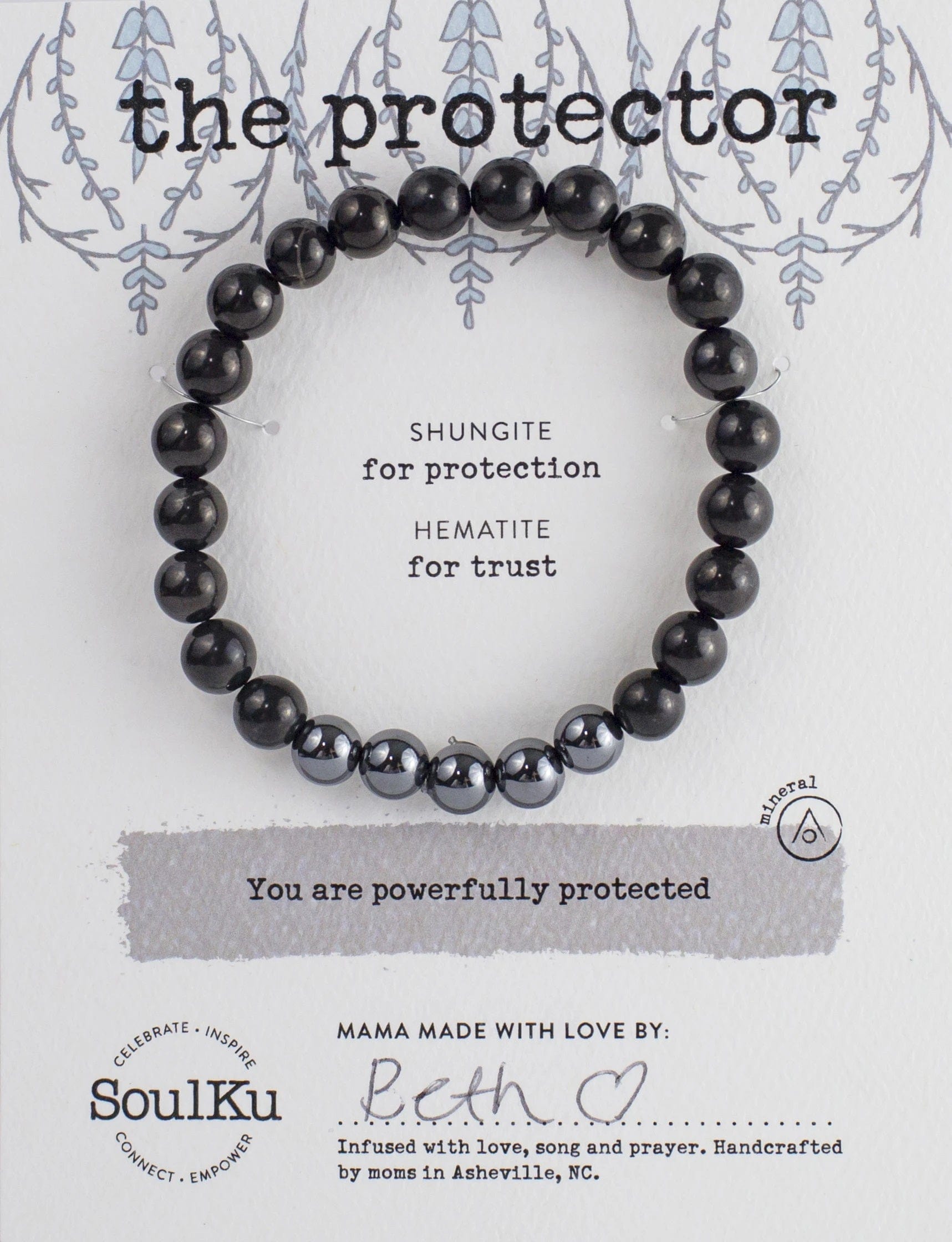 Shungite Protection Bracelet for Men - EMF Shield & Negative Energy Blocking - Perfect for Meditation, Work, and Daily Wear
