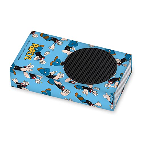 Popeye Sailor Man Xbox Series S Skin Cover - Officially Licensed Vinyl Sticker Gaming Case by Head Case Designs for Enhanced Console Protection and Style