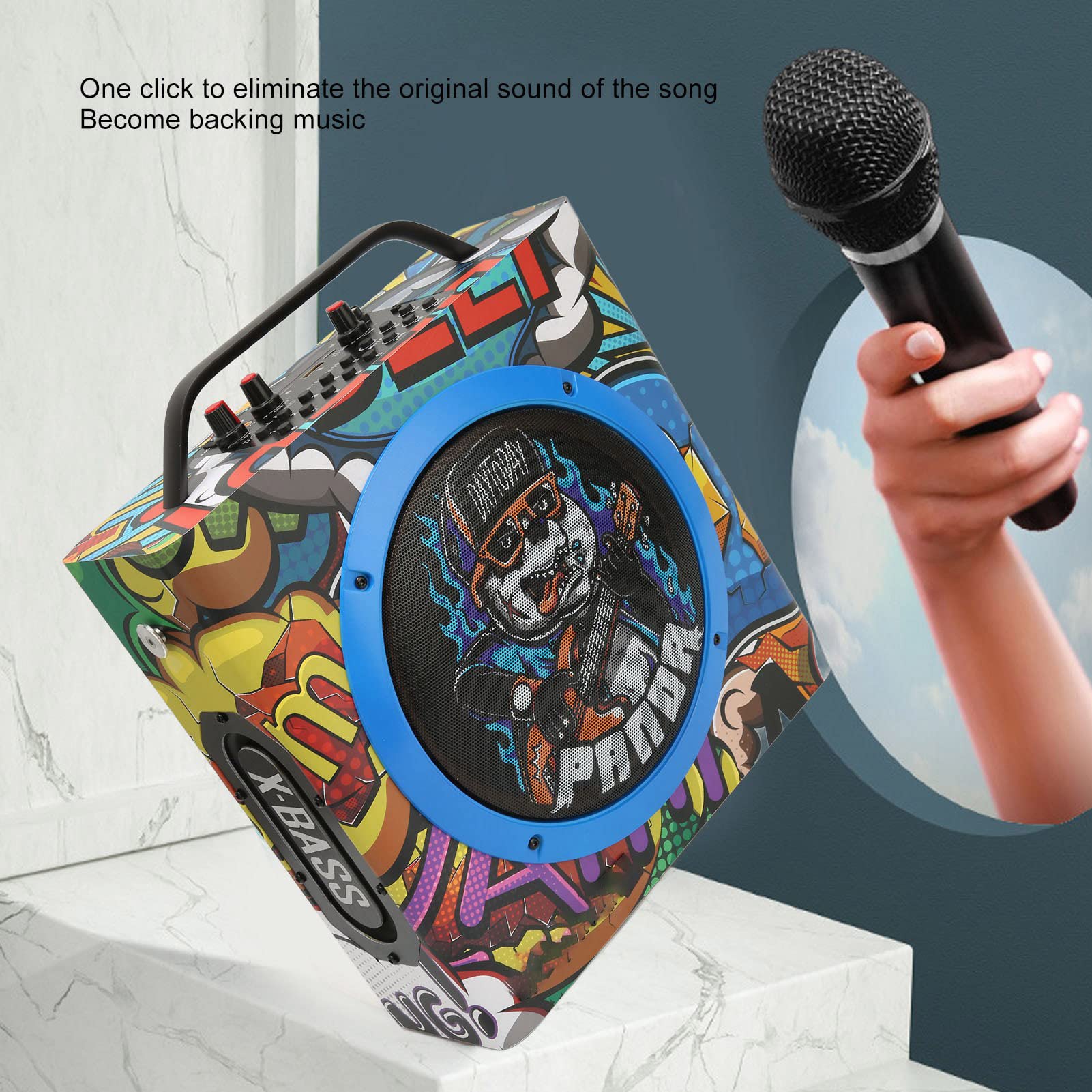 Portable Wireless Speakers for Hip Hop, Street Dance, Camping & Backpacking - Outdoor Bluetooth Speaker for Parties, Travel & Home Use