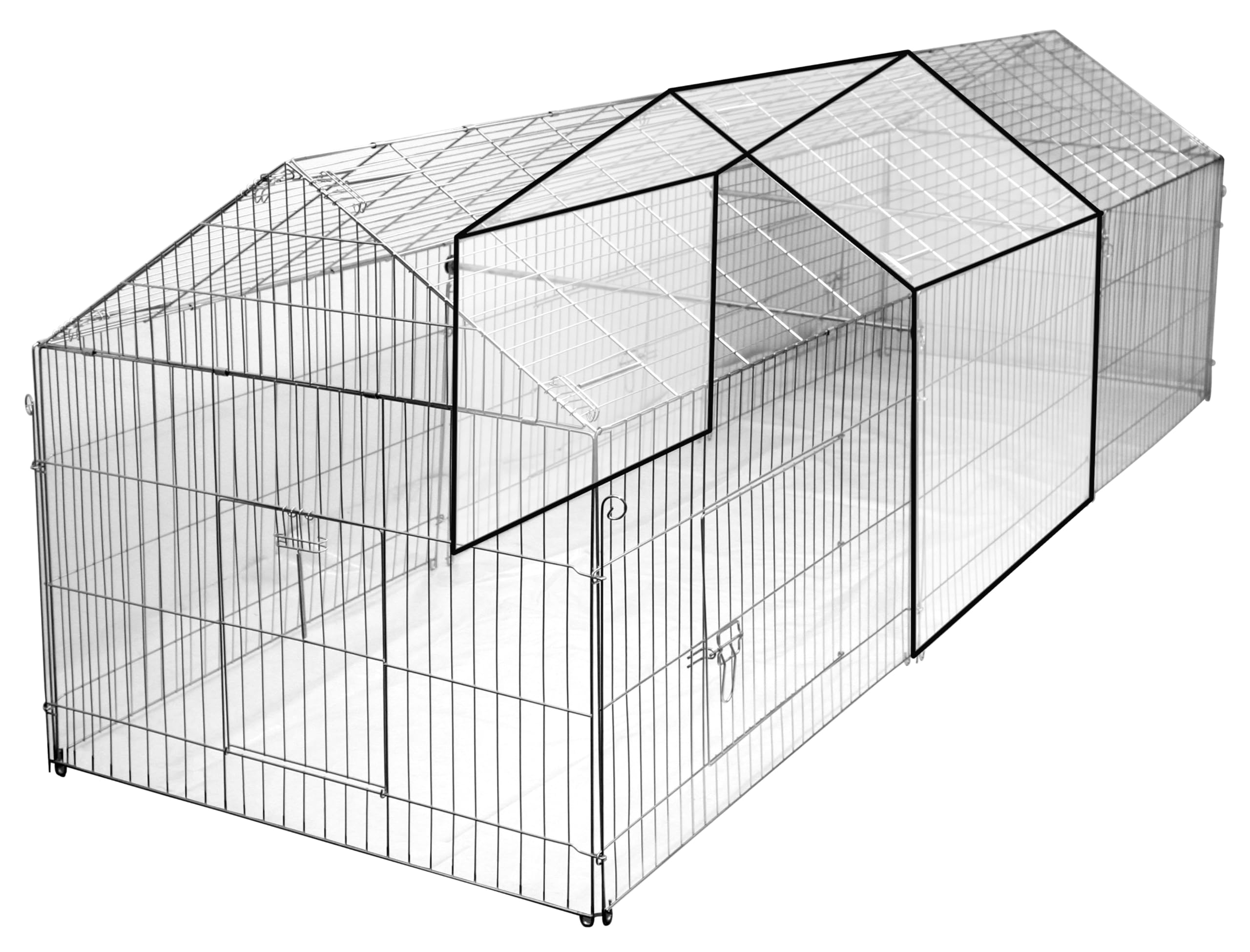Kerbl 70345 Outdoor Pen Expansion Unit - 110 x 103 x 103 cm Large Animal Enclosure for Rabbits, Chickens & Small Pets - Perfect for Backyard, Farm & Garden Use