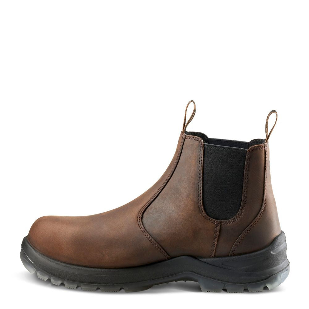 Terra Murphy Unisex 6 Composite Toe Slip-On Work Boots - Dark Brown | Lightweight Safety Shoes for Construction, Warehouse & Outdoor Work