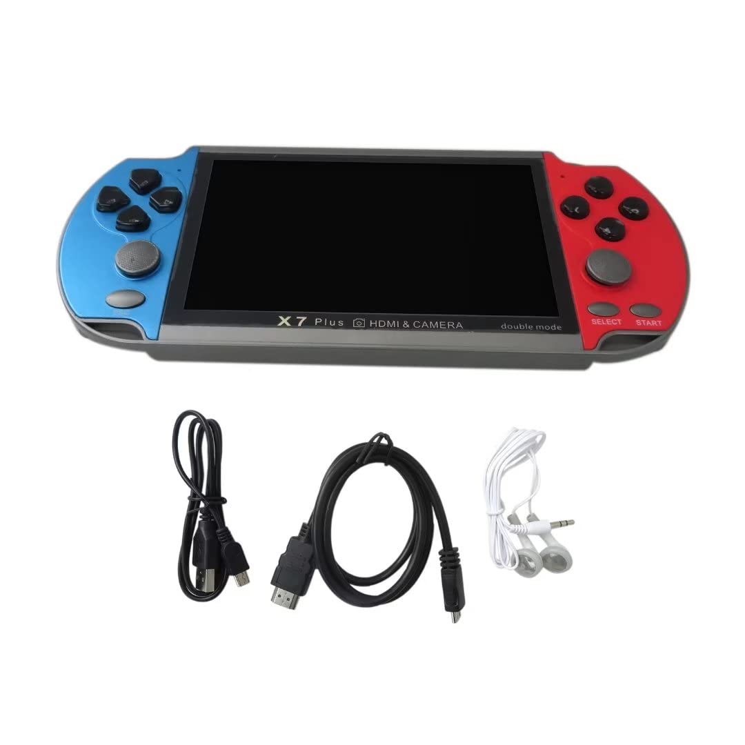 1000 Games Built-in Retro Portable Mini Handheld Video Game Console - 8-Bit 5.1 Inch 128Bit Color LCD Screen - Classic Kids Game Player for Travel, Gifts & Family Entertainment