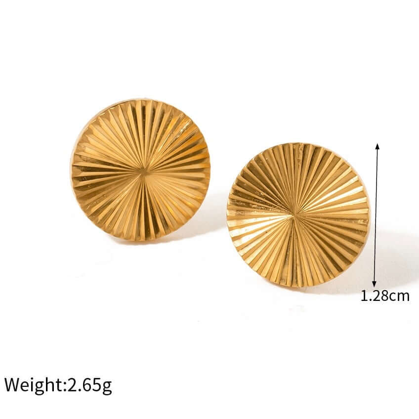 Minimalist 18K Gold Small Stud Earrings for Women - Dainty & Elegant Jewelry Gift for Everyday Wear, Anniversary or Birthday | JDE366