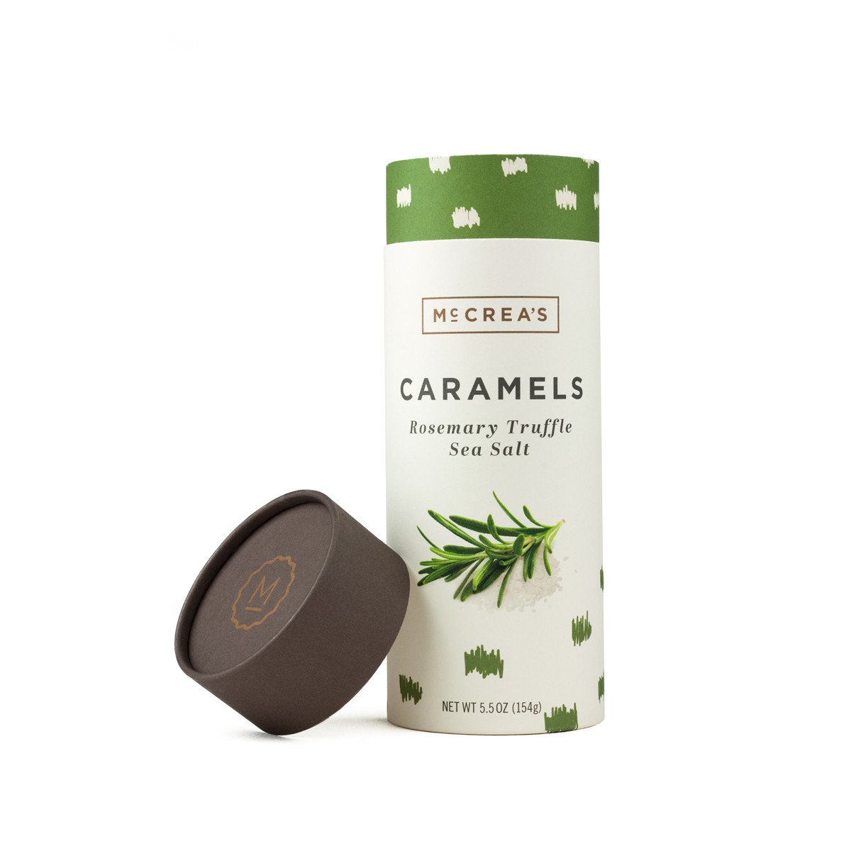 McCrea’s Candies Gourmet Caramels - Rosemary Truffle Sea Salt Flavor, 5.5 oz | Handmade in Boston | Perfect for Gifts, Parties & Dessert Pairing