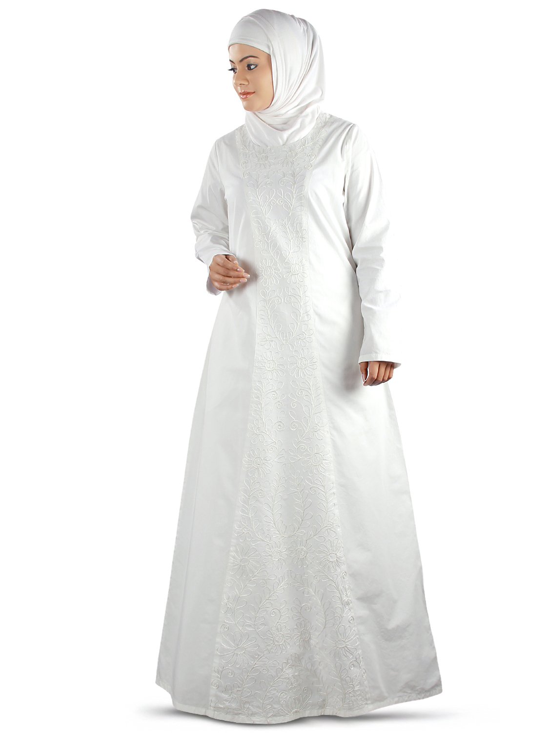 Elegant Embroidered Abaya for Women - Islamic Hajj Prayer Dress with Premium Embroidery | Perfect for Hajj, Umrah, Mosque & Special Occasions