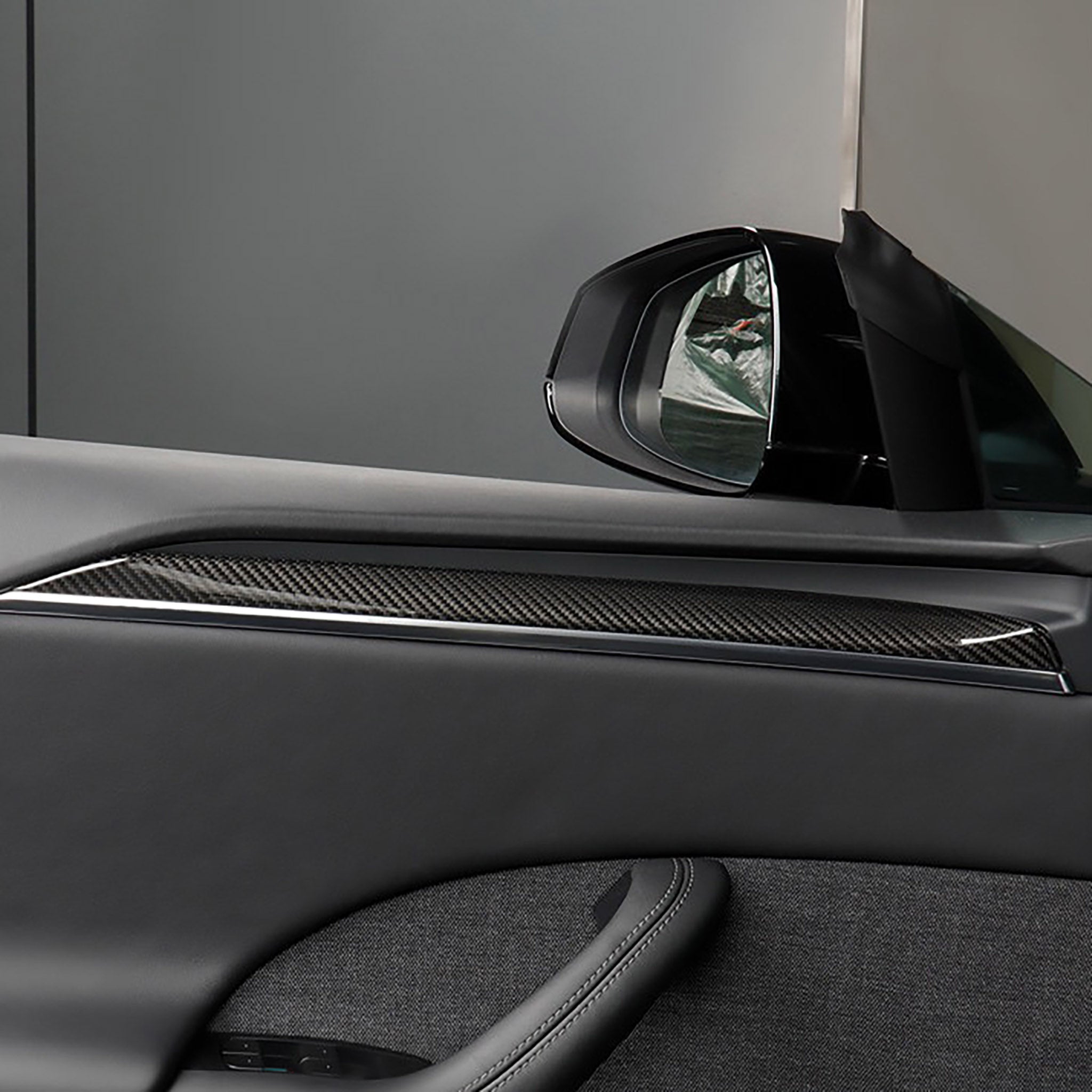 Premium Real Carbon Fiber Interior Door Trim Kit for Tesla Model S/X - OEM Fit & Plaid Compatible | Upgrade Your Tesla's Luxury Interior for Daily Driving & Car Shows