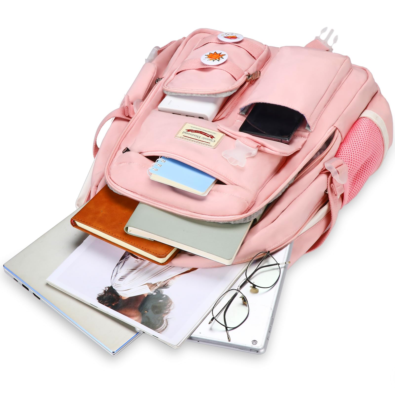 SCIONE 15.6 Inch Anti-Theft Laptop Backpack for Women & Girls - Durable School Backpack for College, Travel & Work - Perfect Bookbag for Students, Teens & Daily Commuters (Great for School, Office & Business Trips)