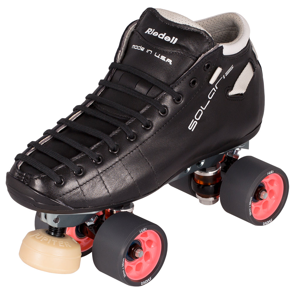 Riedell Solaris/Reactor Pro Quad Roller Skates Package - Premium Figure Skates for Artistic & Competitive Skating - Perfect for Rink, Derby & Outdoor Skating