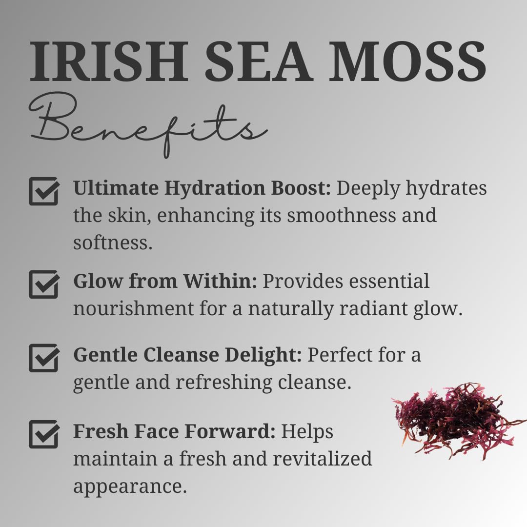 Turmeric Sea Moss & Kojic Acid Soap Bar for Dark Spots - Brightening, Anti-Aging Face & Body Soap with Bladderwrack & Burdock Root - Irish Sea Moss Soap for Glowing Skin - Ideal for Daily Skincare Routine & Acne Treatment (1 Pack)