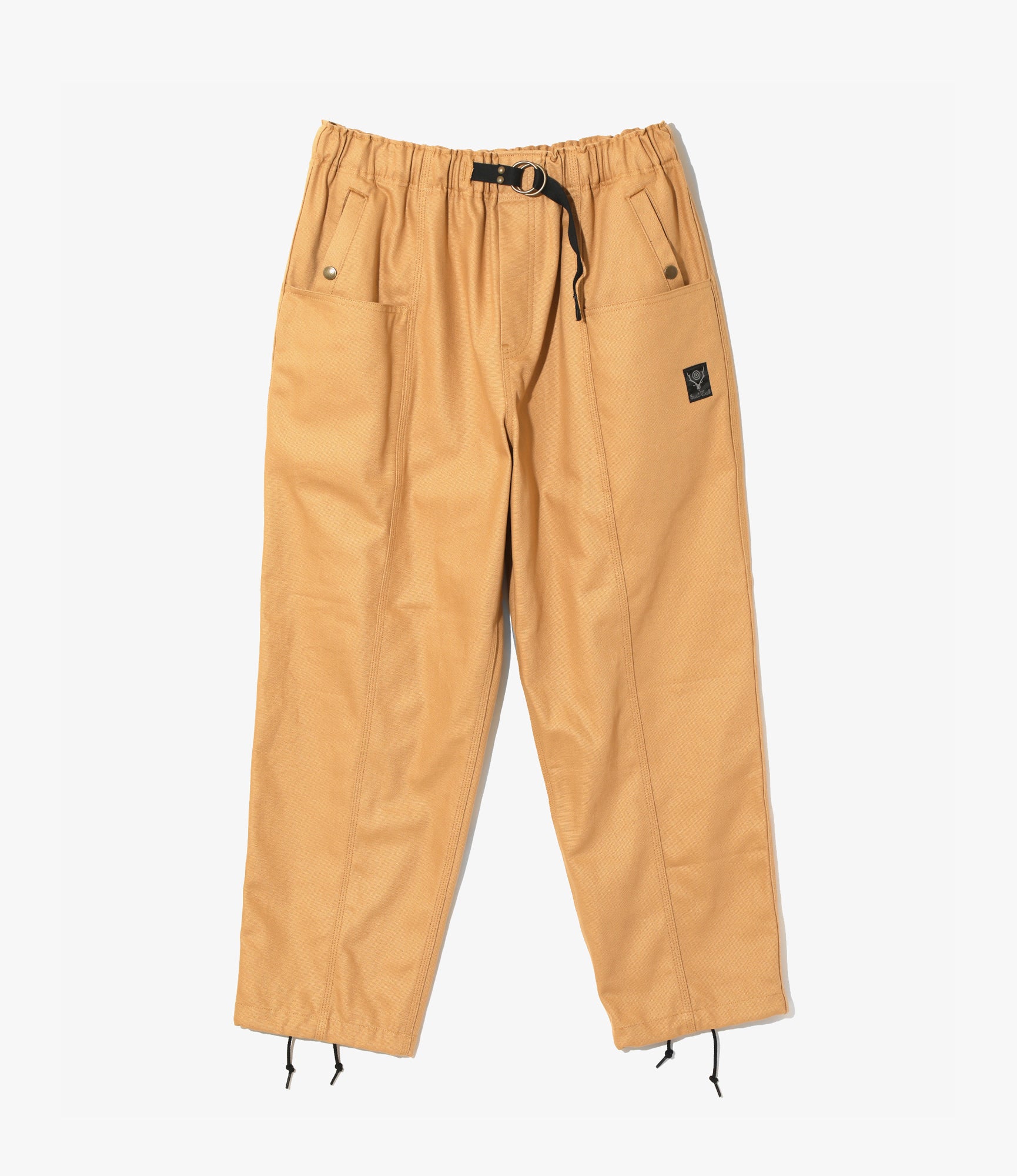 Belted Centre Seam Pants - Chestnut 11.5oz Canvas Workwear for Men | Durable Cotton Trousers for Outdoor, Hiking & Casual Wear
