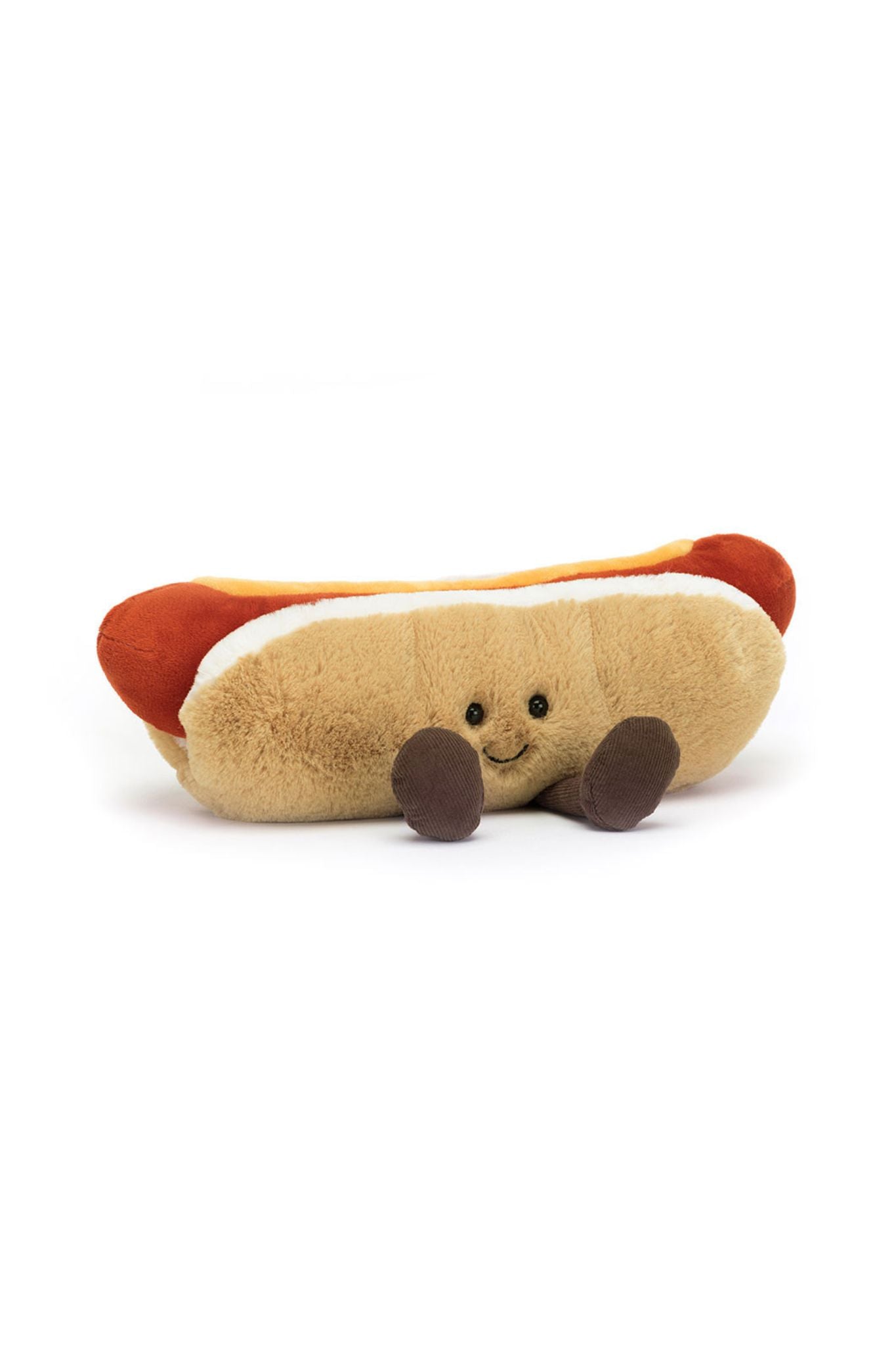 Amuseable Hot Dog Plush Toy by Jellycat - Soft & Cuddly Stuffed Animal for Kids & Adults - Perfect for Gifts, Playtime, and Home Decor