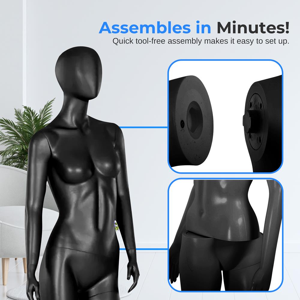 Professional Adjustable Female Torso Dress Form Mannequin for Sewing, Tailoring & Fashion Design - Perfect for Dressmakers, Designers & Boutiques