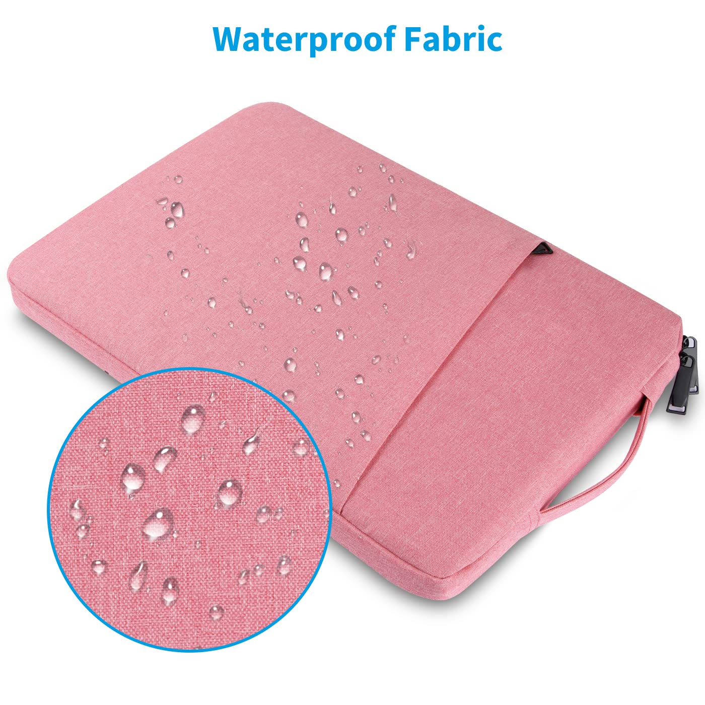 Chelory 13-14 Inch Laptop Sleeve for MacBook Air/Pro - Shockproof & Water Resistant Protective Case for 13.3-14 Inch Laptops, Ultrabooks & Tablets (Pink) - Perfect for Travel, School & Office Use