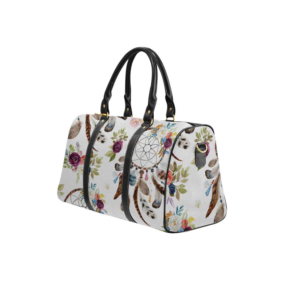 INTERESTPRINT Bohemian Floral Weekender Bag - Large Travel Duffel for Women, Weekend Getaways & Overnight Trips | Perfect for Beach Vacations, Gym & Carry-On Luggage
