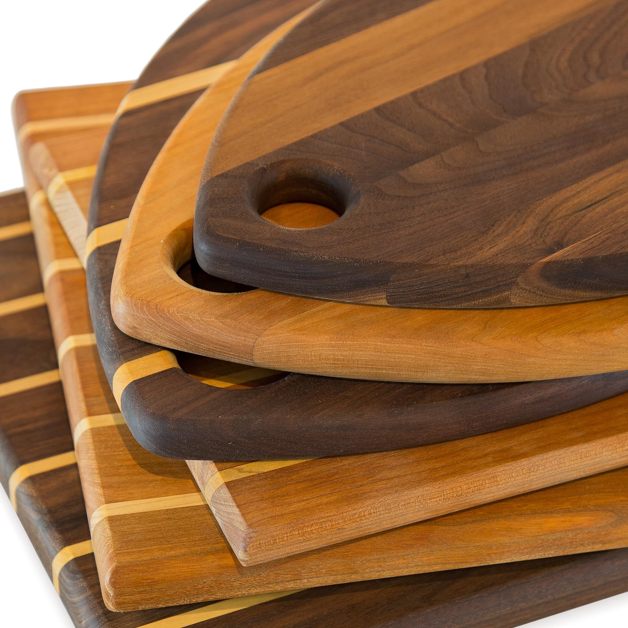 2-Piece Striped Bread Board Set - Durable Wooden Cutting Boards for Slicing Bread, Cheese & Charcuterie - Perfect for Kitchen, Dining & Entertaining