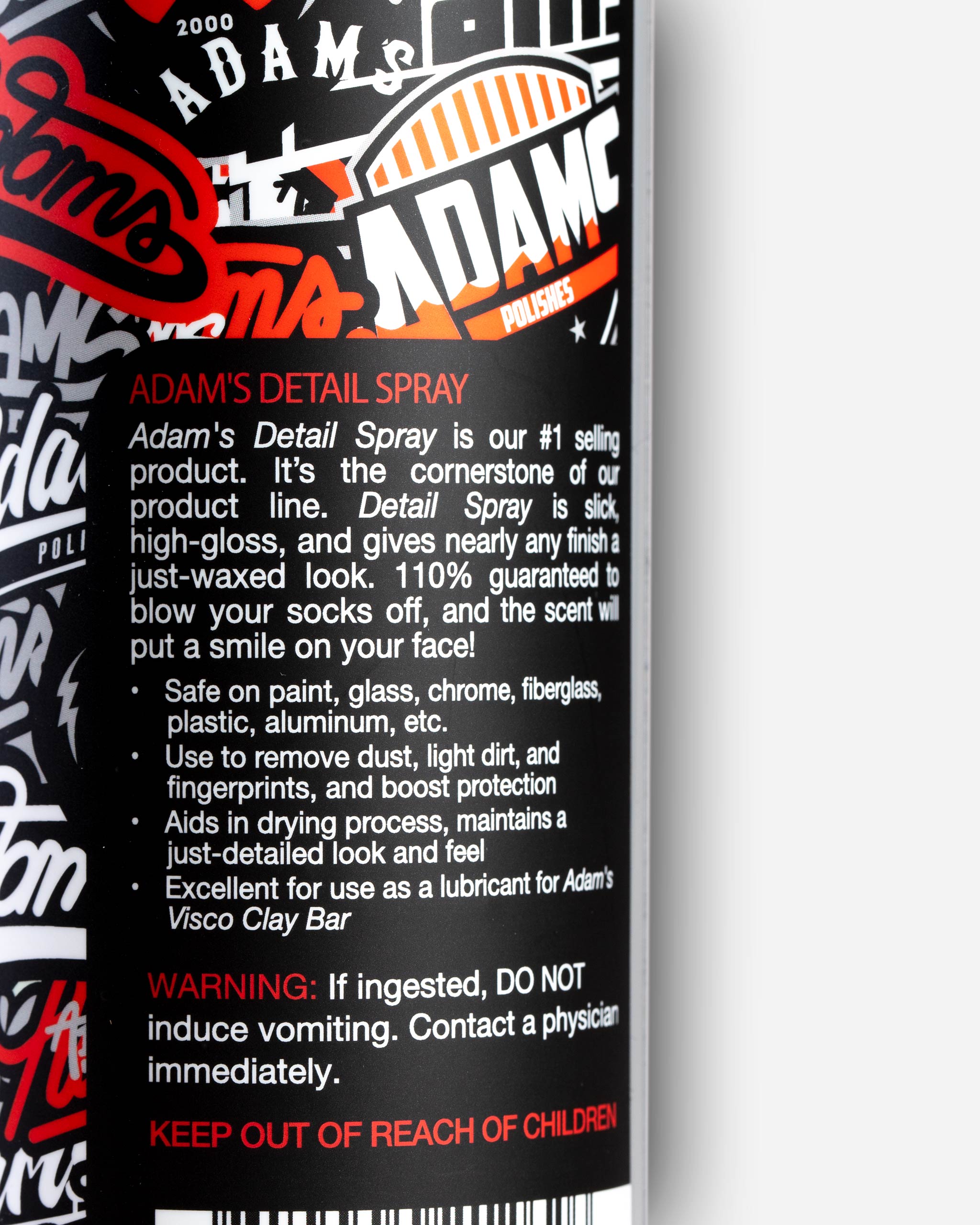 Adam's Sticker Bomb Detail Spray 16oz - Premium Car Detailing Spray for Vinyl, Decals & Graphics - Protect & Enhance Stickers on Cars, Motorcycles & Laptops