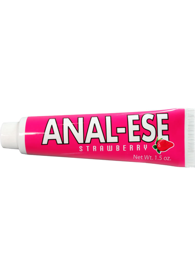 Desensitizing Anal Cream 1.5oz - Strawberry Flavor - Long Lasting Numbing Gel for Anal Play & Comfort - Perfect for Anal Sex, Massage & Sensual Relaxation