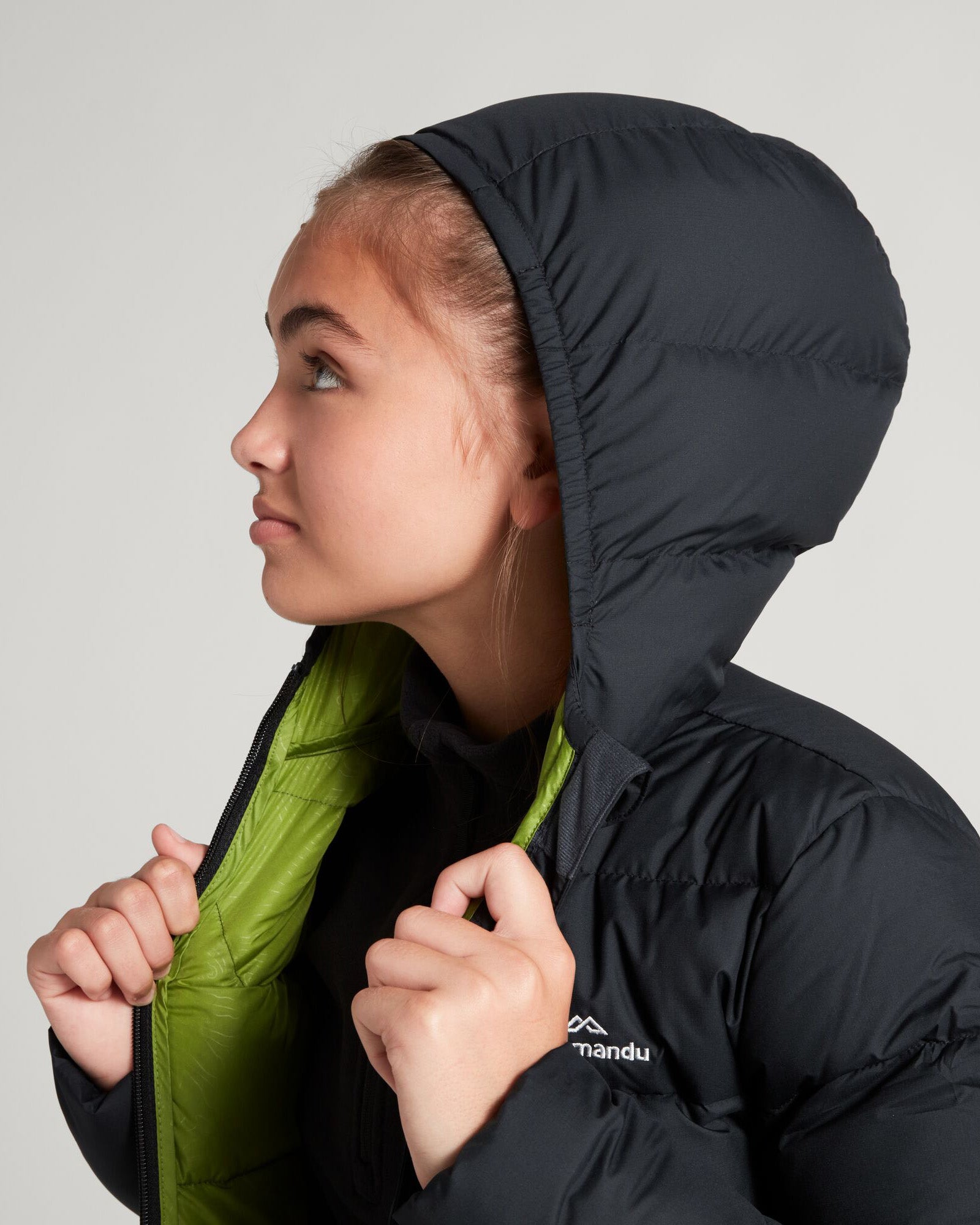 Girls' Epiq Down Jacket - Warm Winter Coat for Kids, Waterproof & Lightweight, Black - Perfect for Outdoor Activities & Cold Weather