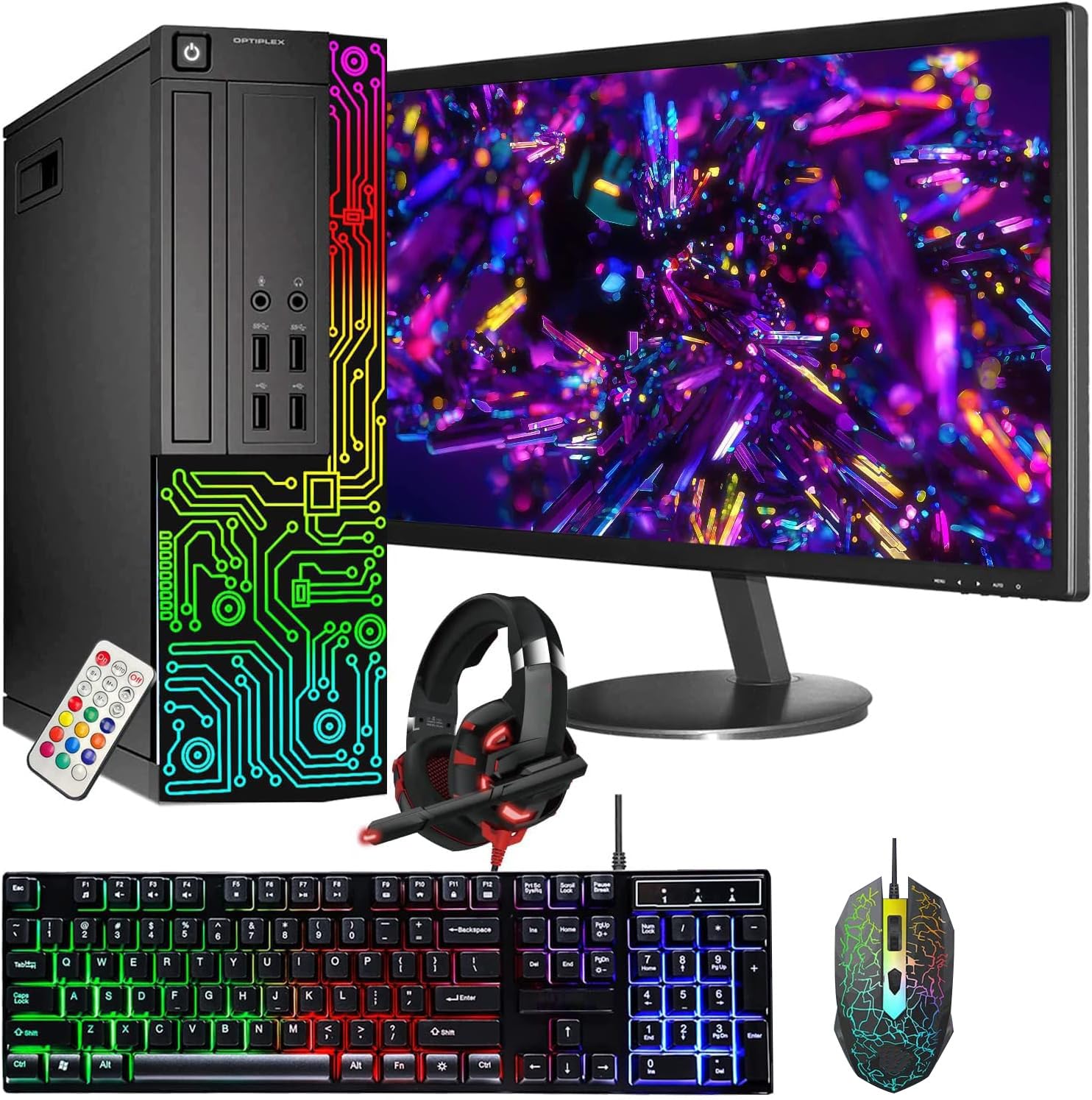 Dell Optiplex Small Form Factor (SFF) Desktop Computer - Intel Core i5 Quad-Core 3.2GHz, 16GB DDR3 RAM, 512GB SSD, 24