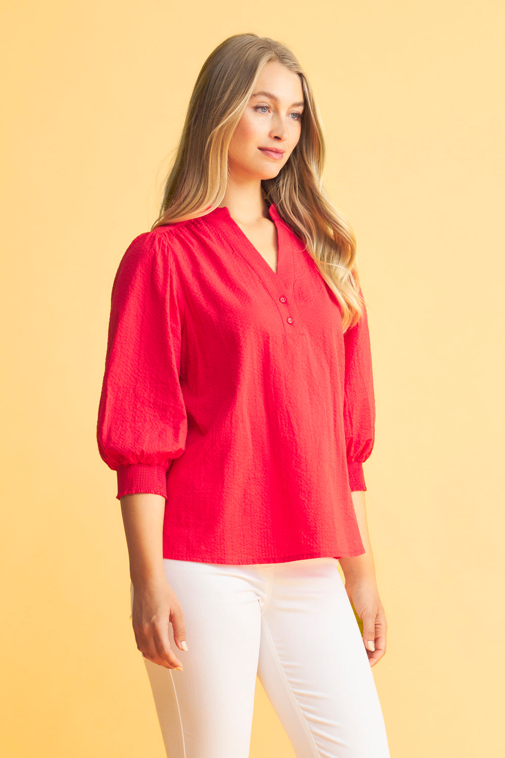 Floral Print Cotton Blouse for Women - Soft & Comfortable Hibiscus Design Tops - Perfect for Casual Wear, Office Outfits & Summer Fashion