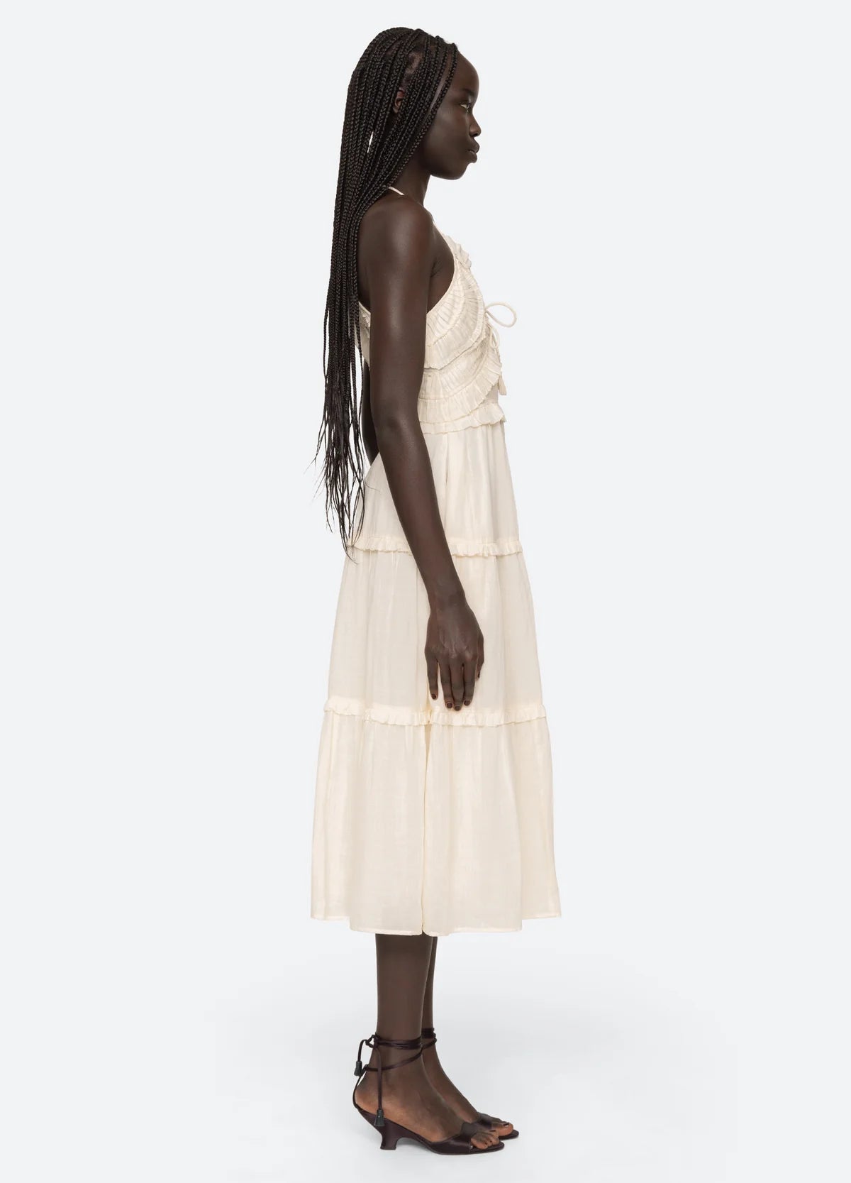 Cole Dress in Cream - Elegant Women's Casual Summer Dress for Beach, Party & Everyday Wear