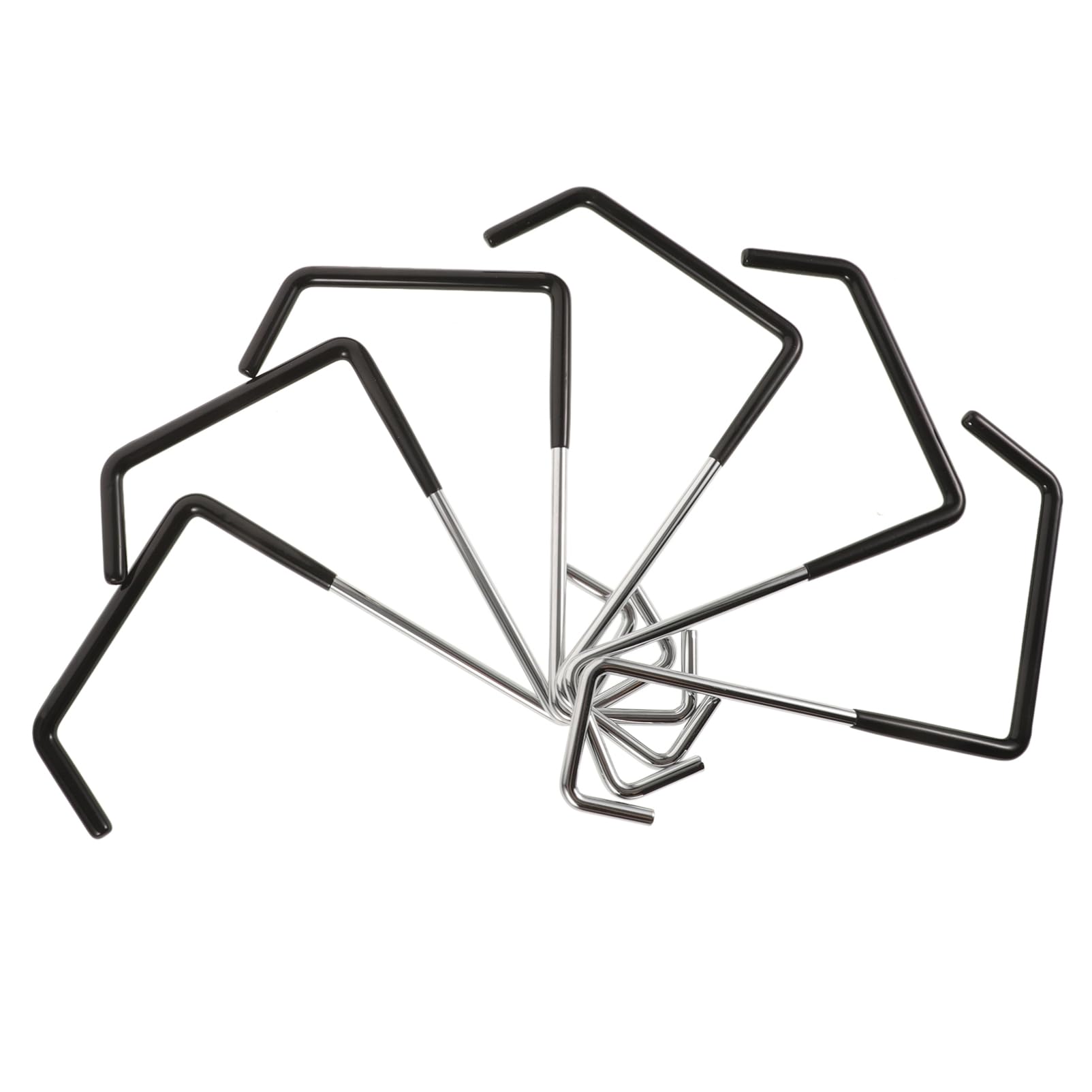 VANZACK 6-Piece Heavy Duty Rafter Hooks - Vinyl Coated Large S Hooks for Ladder, Bike Storage & Organization - Perfect for Garage, Shed & Home Organization