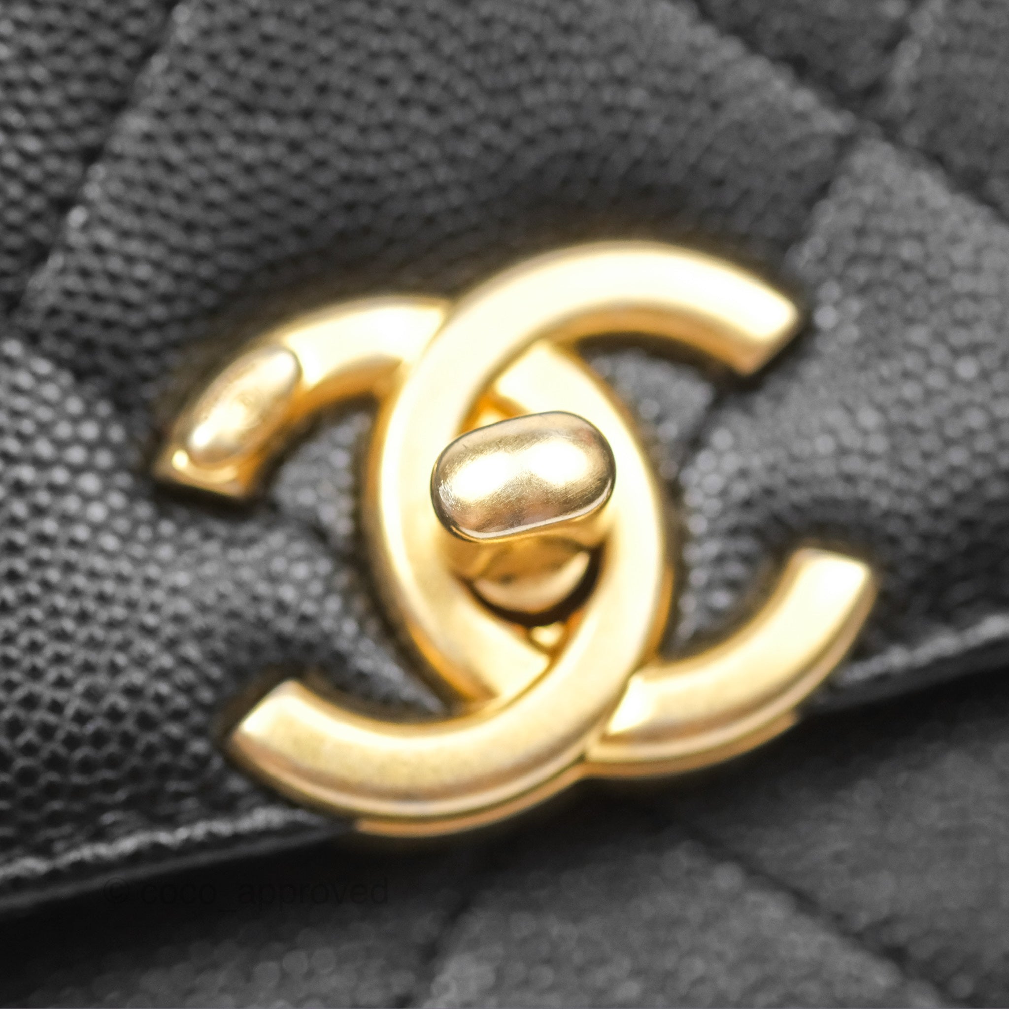 Chanel Quilted Caviar Leather Bracelet On Chain Flap Bag - Black with Aged Gold Hardware - Perfect for Evening Events, Parties & Luxury Fashion Accessories