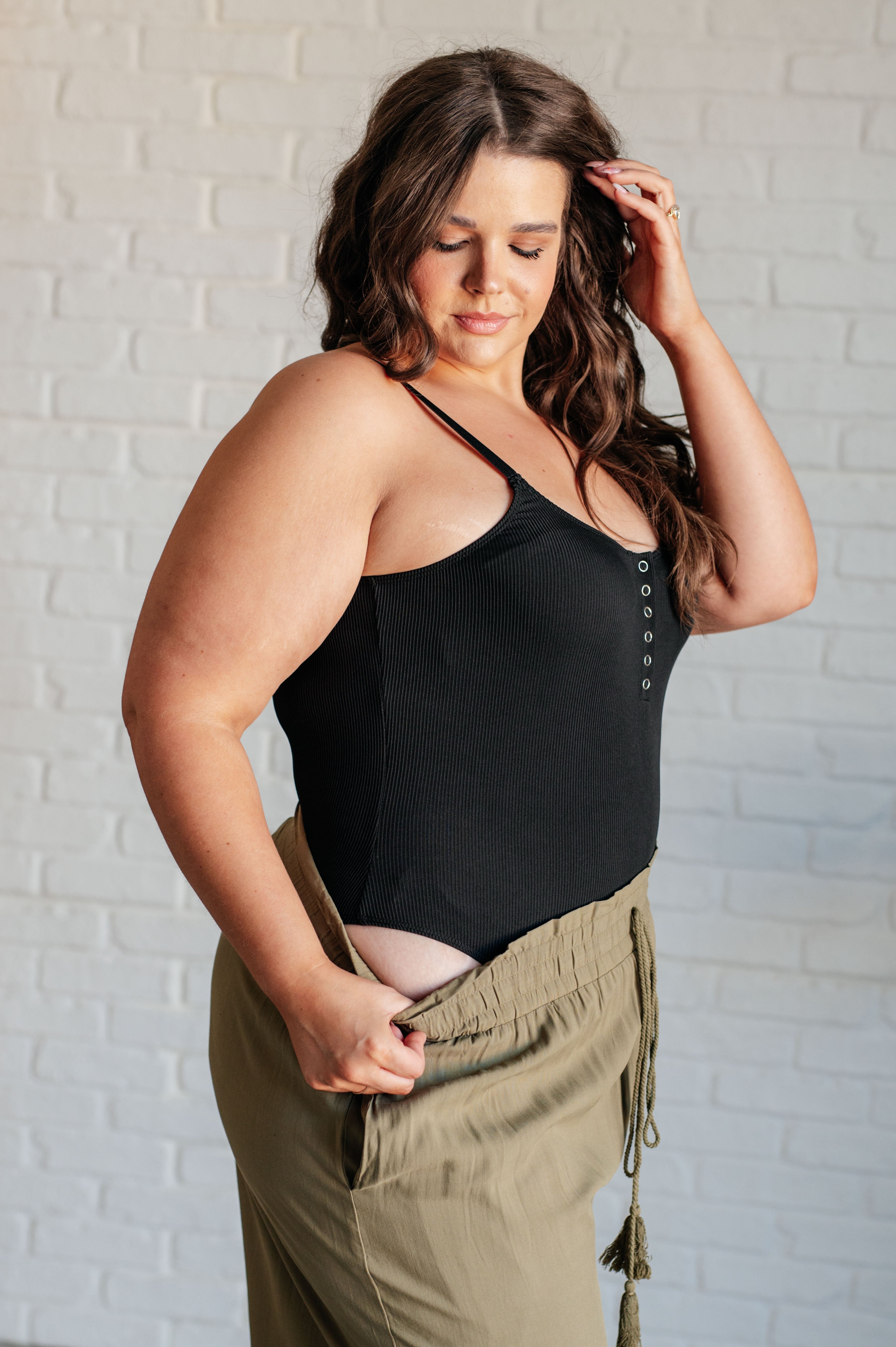 Snap it Up Spaghetti Strap Bodysuit for Women - Sexy Sleeveless Tank Top Bodysuit - Perfect for Clubbing, Date Night & Summer Outfits