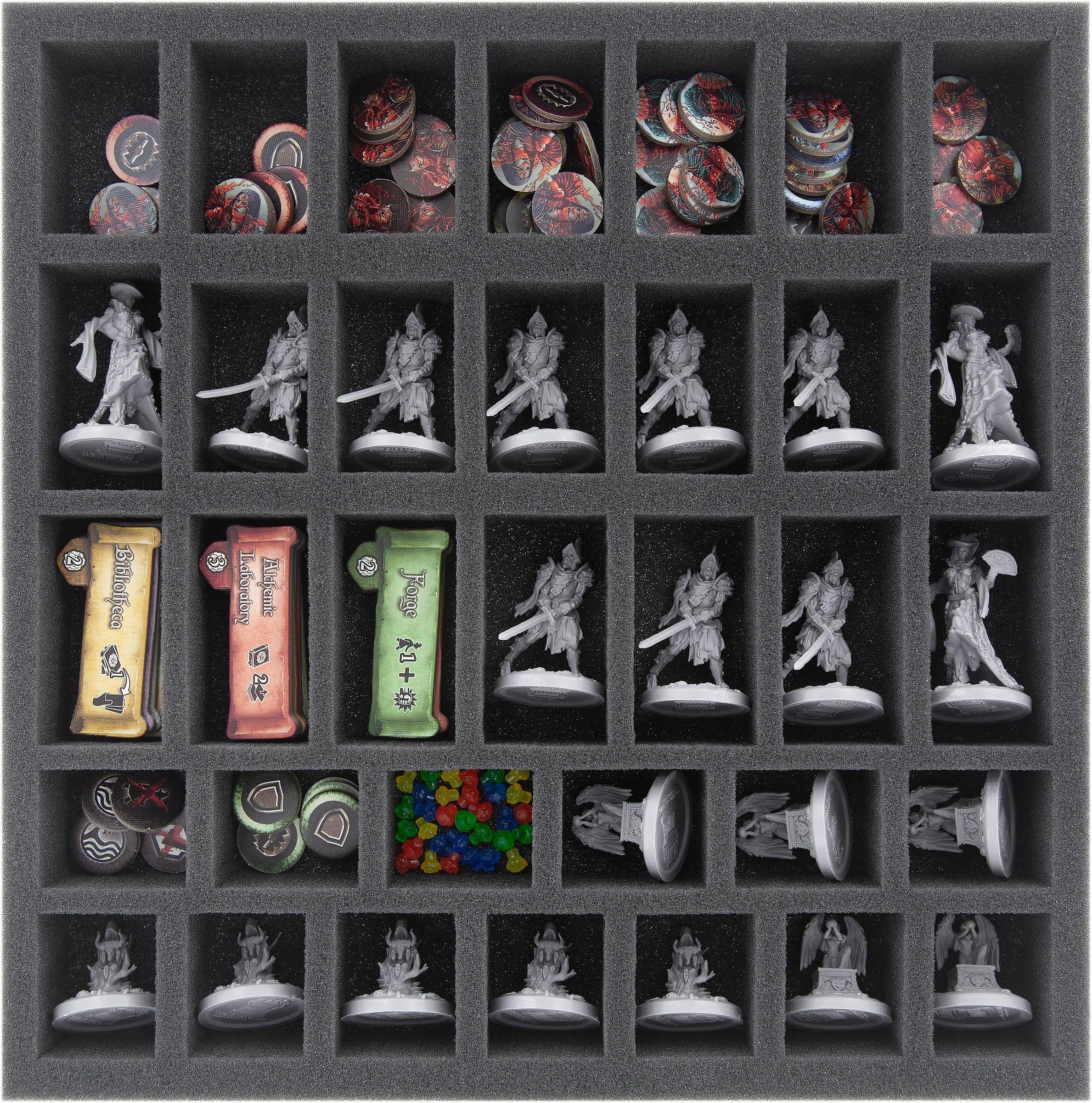 Feldherr Foam Insert Set for Black Rose Wars Core Game - Premium Board Game Storage Solution - Perfect for Organizing & Protecting Miniatures During Gameplay & Transport