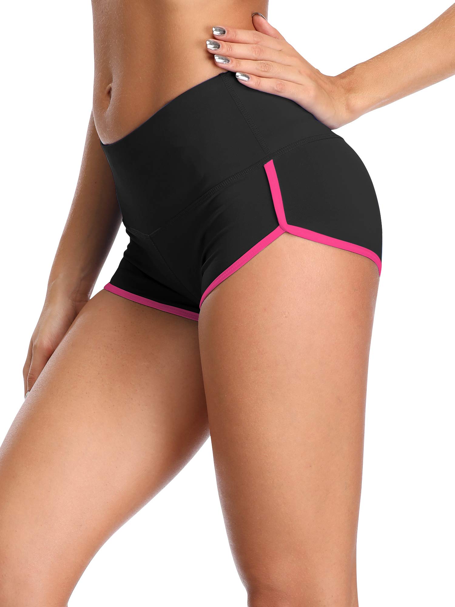 CADMUS High Waisted Yoga Shorts for Women - Breathable Workout Gym Running Shorts with Pockets - Perfect for Yoga, Pilates, Running & Lounge Wear