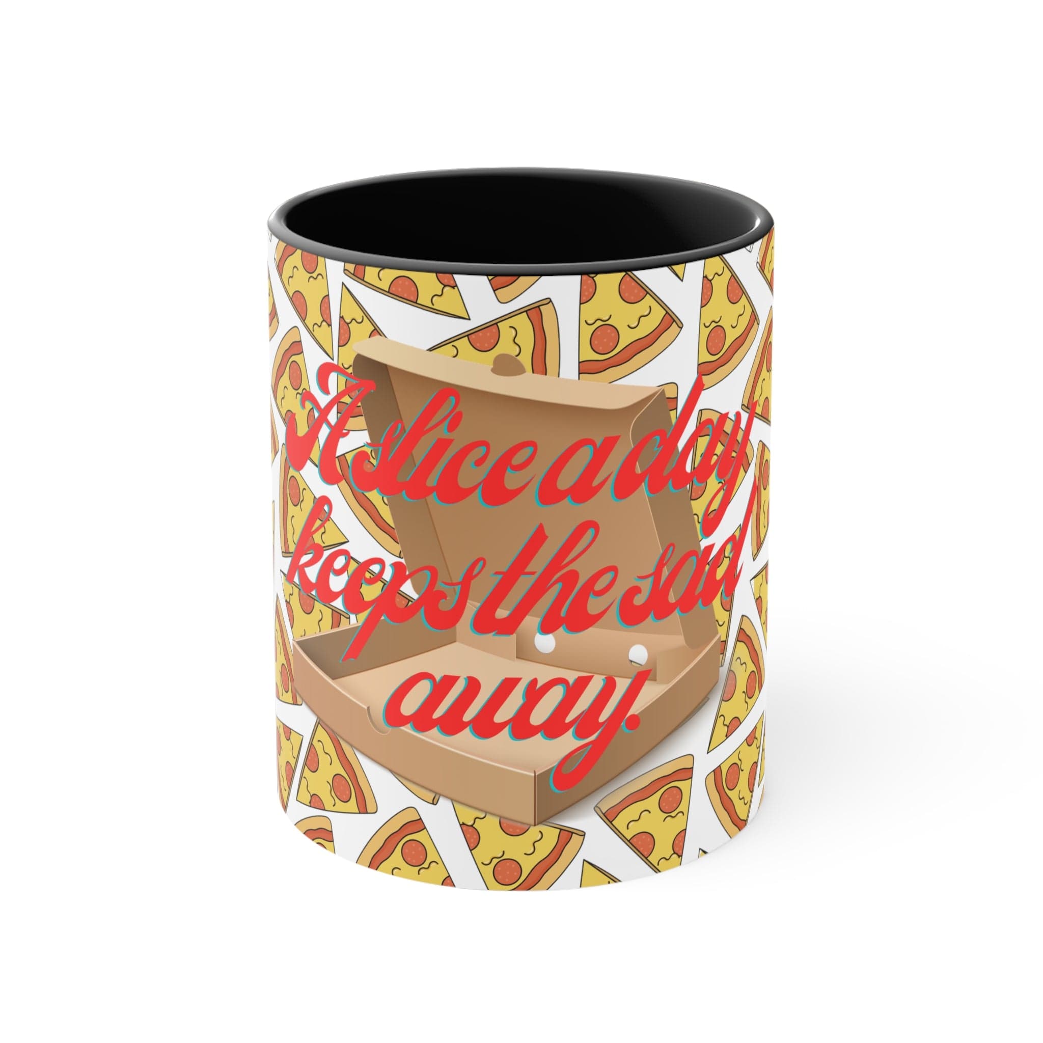 Premium Coffee Mug - 'A Slice A Day' Ceramic Cup for Coffee, Tea & Hot Drinks - Perfect for Home, Office & Gifts
