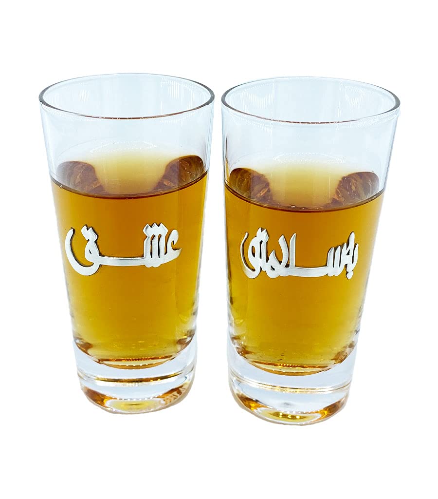 Premium Silver Shot Glasses Set of 2 - Elegant Stainless Steel Whiskey Tequila Cups - Perfect for Parties, Weddings & Home Bars