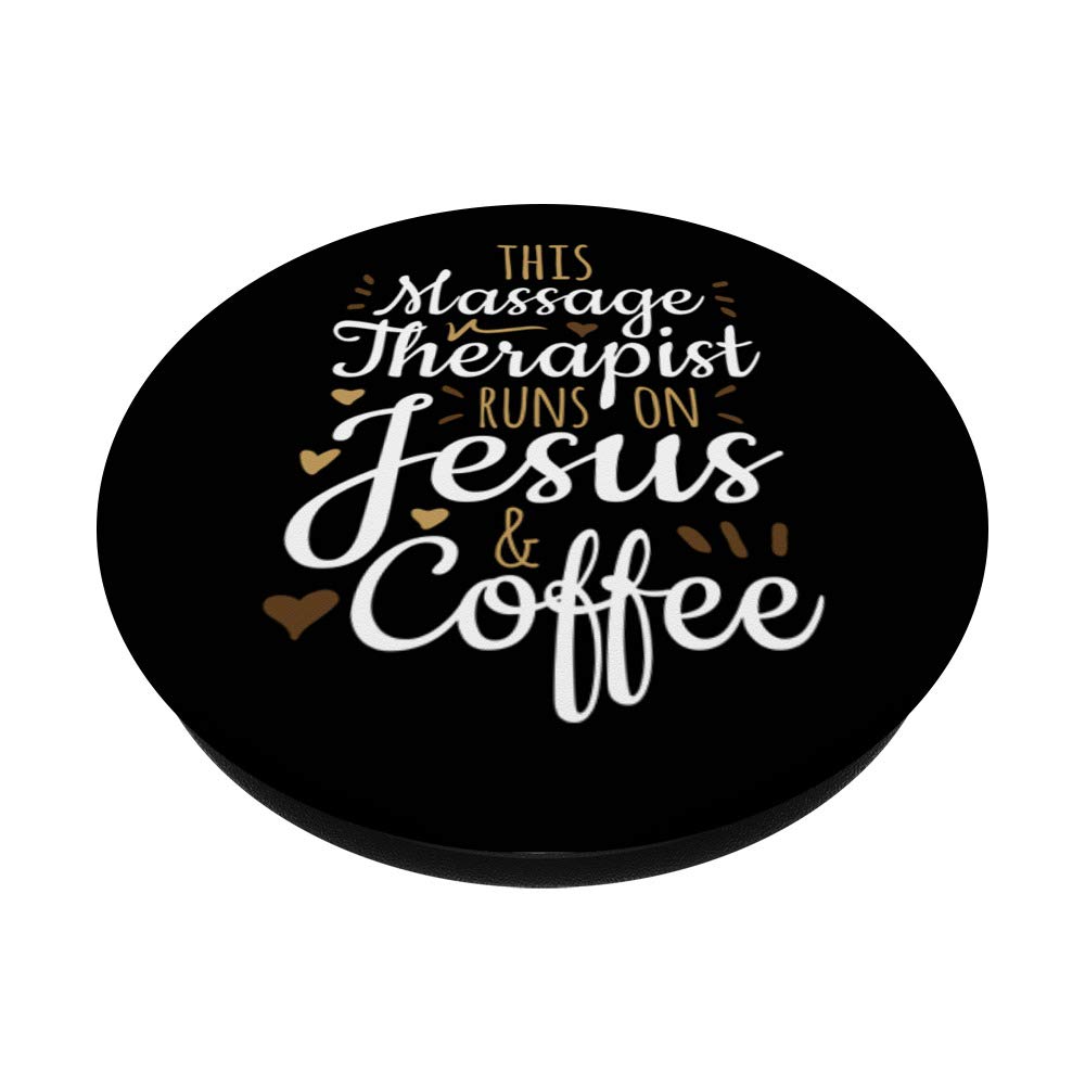 Licensed Massage Therapist Coffee LMT Gift - Swappable PopSockets PopGrip for Phones & Tablets - Perfect for Massage Therapists, Coffee Lovers & Healthcare Professionals