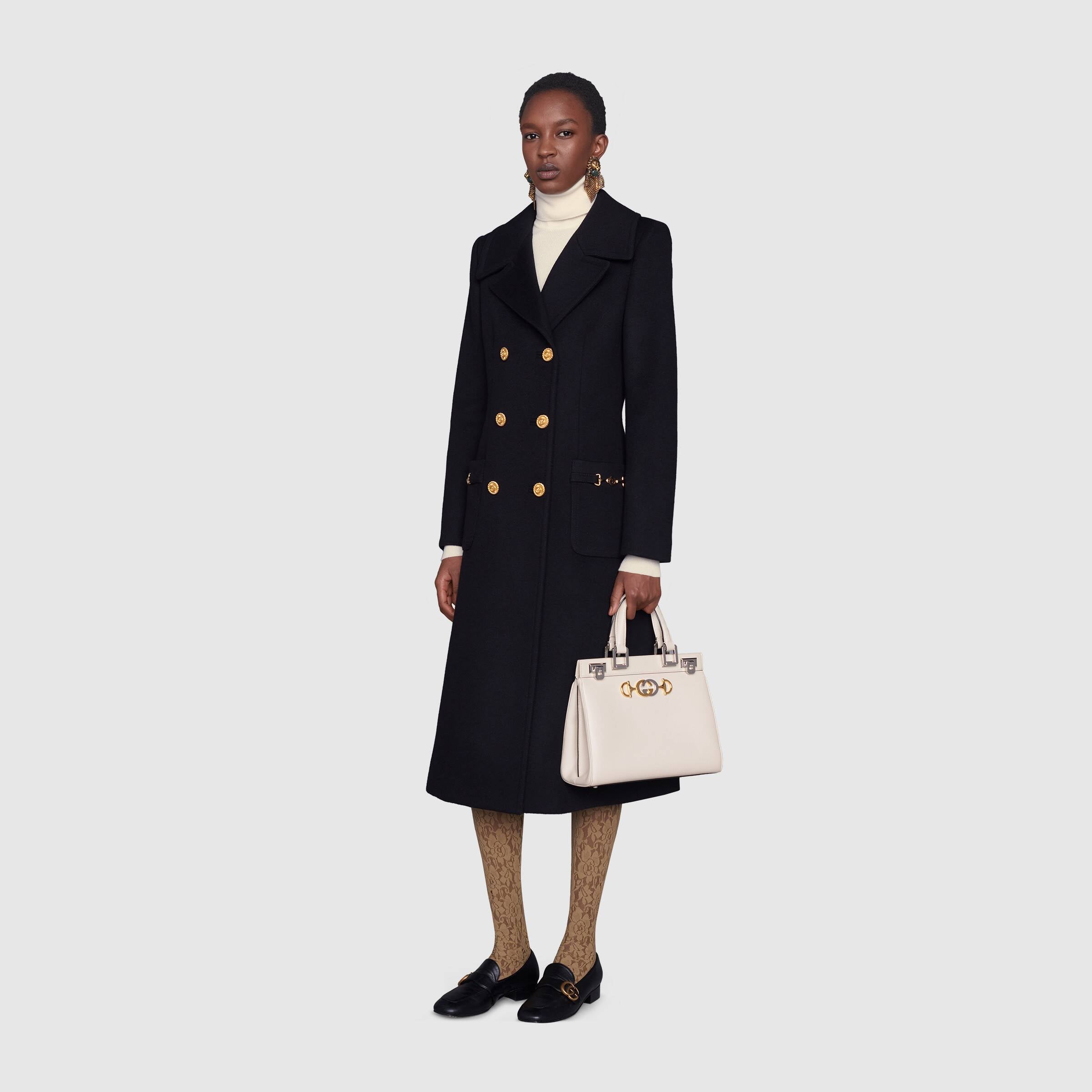 Gucci Zumi Small Top Handle Bag in White Grainy Leather - Perfect for Work, Parties & Everyday Elegance