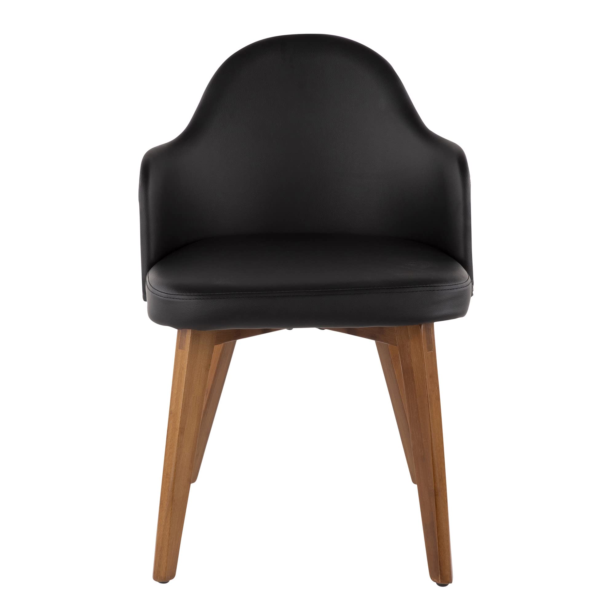 LumiSource Ahoy Mid-Century Modern Upholstered Dining Chair - Set of 2 Kitchen Chairs for Dining Table - Comfortable & Stylish for Home, Restaurant, Cafe Use
