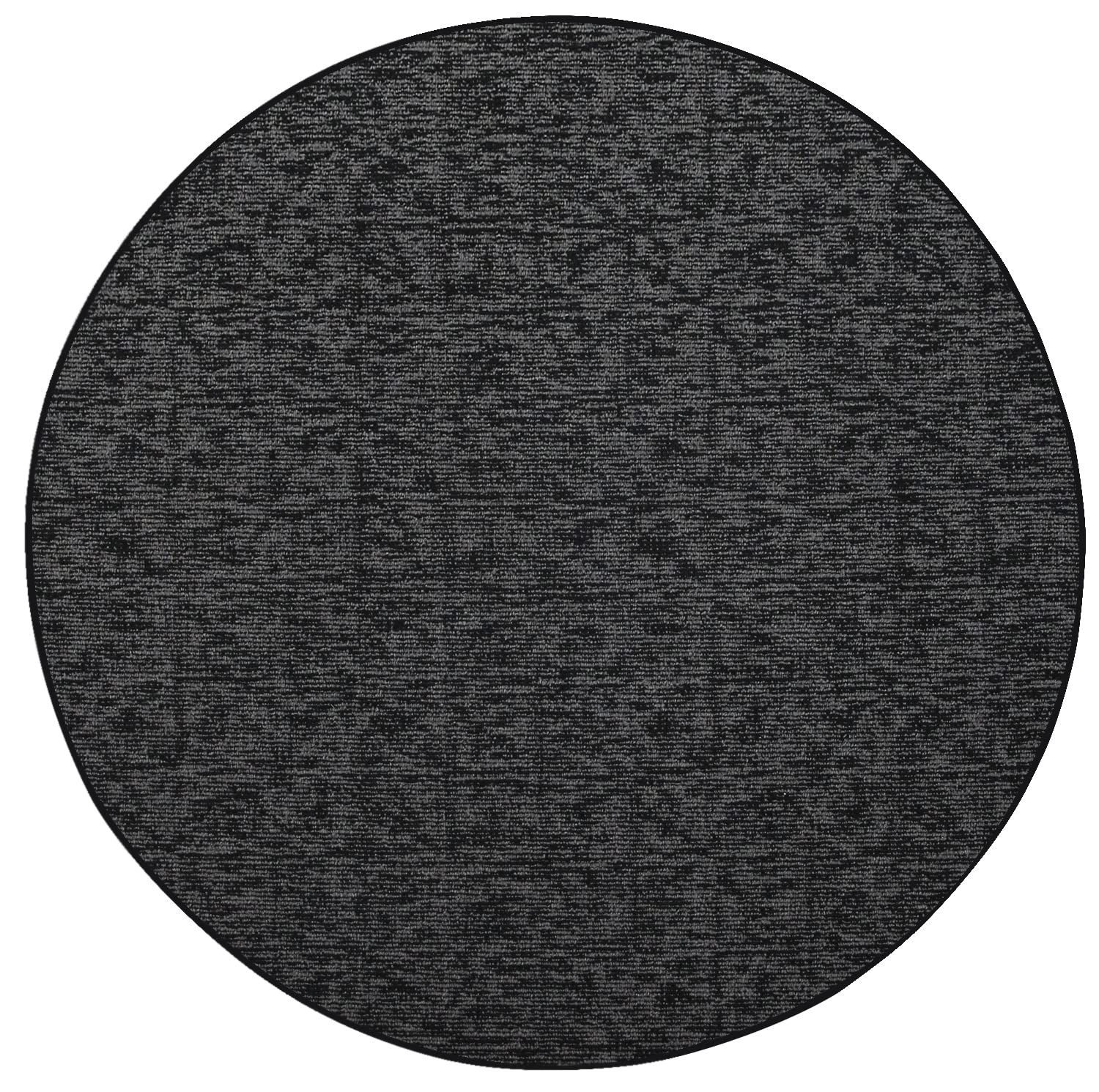 Modern Indoor/Outdoor Commercial Black Area Rug - Pet-Friendly Round Carpet for Living Room, Entryway & Doorway - USA Made 11' Round Rug - Perfect for Home, Office & Commercial Spaces