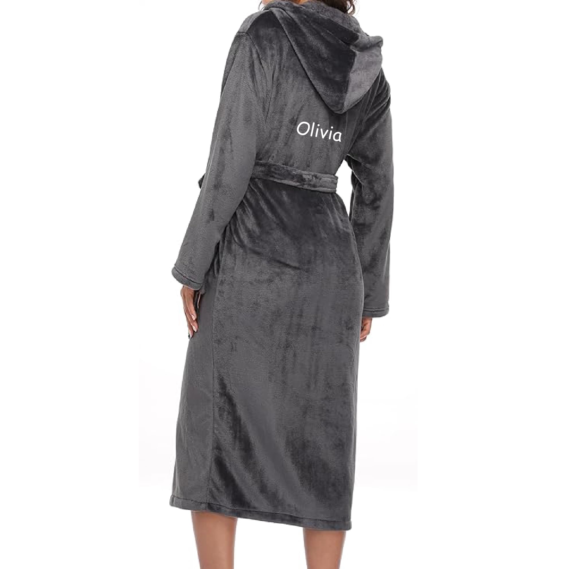 Personalized Hooded Plush Robes - Super Soft Bathrobes for Couples | Spa & Home Relaxation