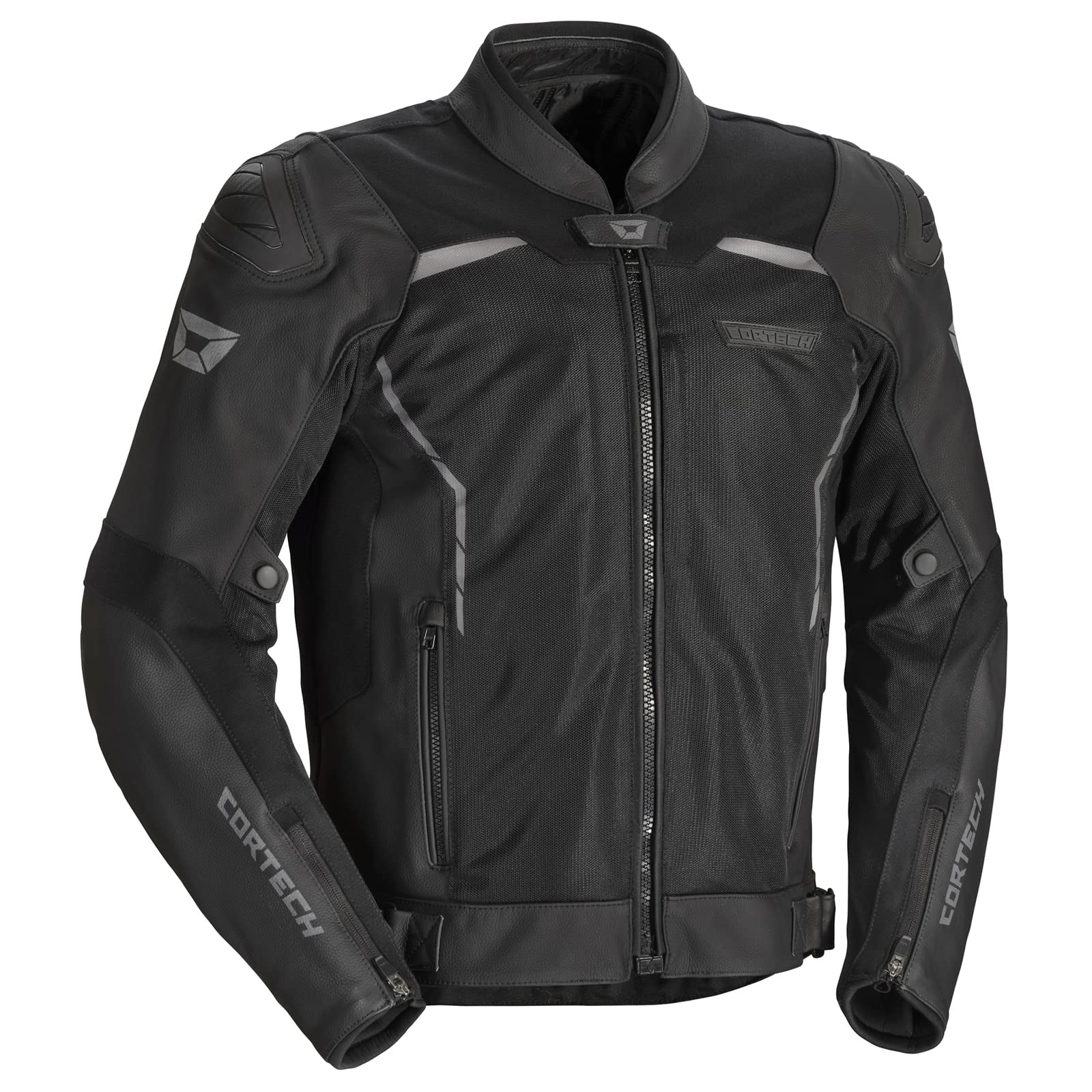 Cortech Vader Motorcycle Jacket for Men - Durable Leather Riding Jacket with Armor Protection - Ideal for Street Biking, Cruising & Motorcycle Adventures