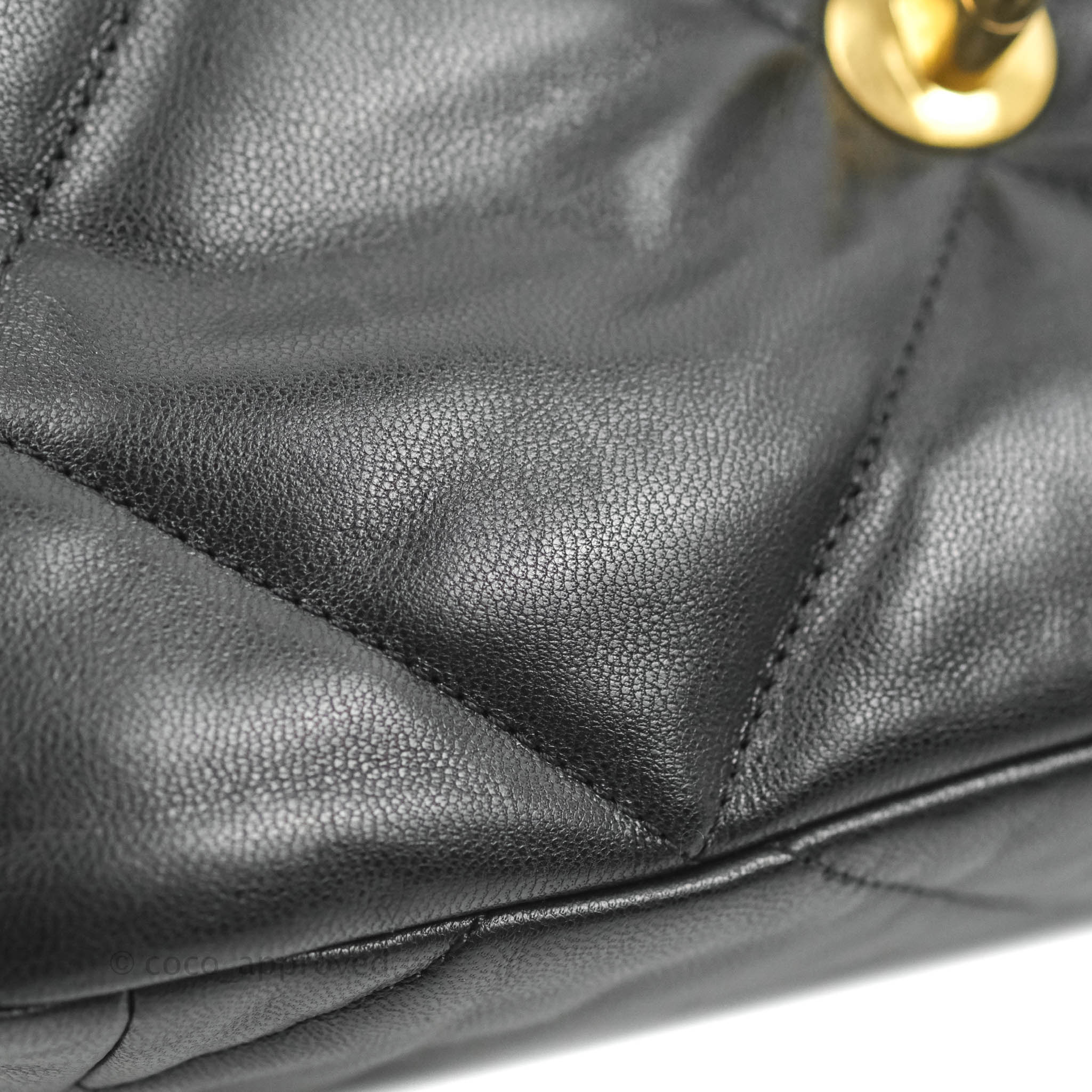 Chanel 19 Small Black Goatskin Leather Bag with Mixed Hardware - Luxury Designer Handbag for Women, Perfect for Date Night & Special Occasions