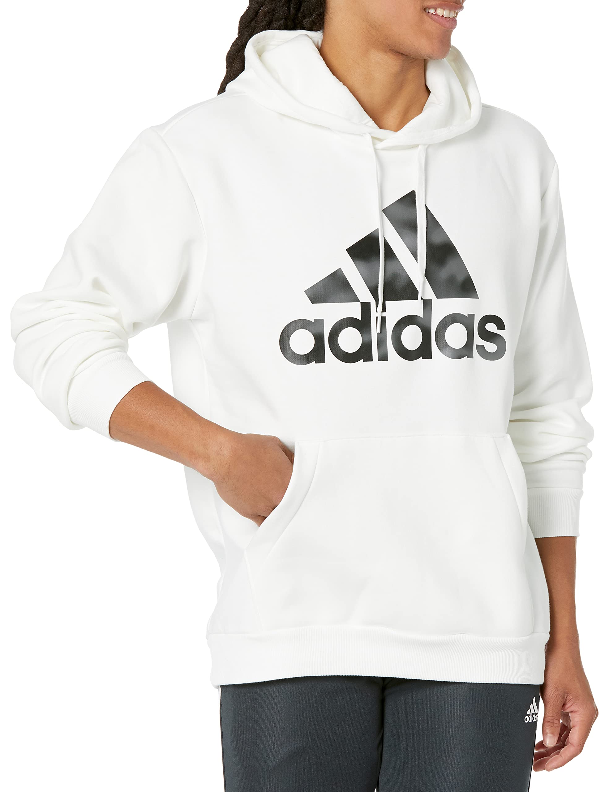adidas Men's Essentials Camouflage Printed French Terry Hoodie - Comfortable & Stylish Pullover for Casual Wear, Gym, and Outdoor Activities